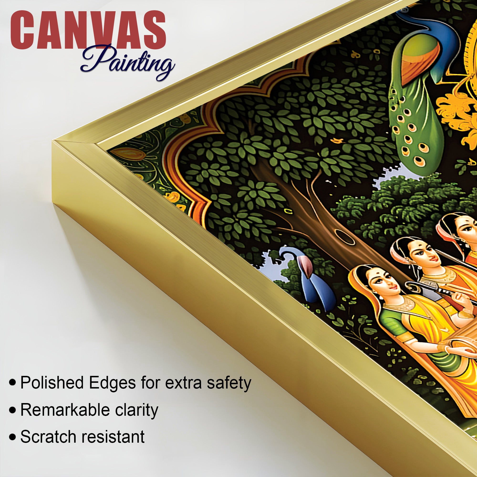 Radha Krishna Royal Darbar Spiritual Painting