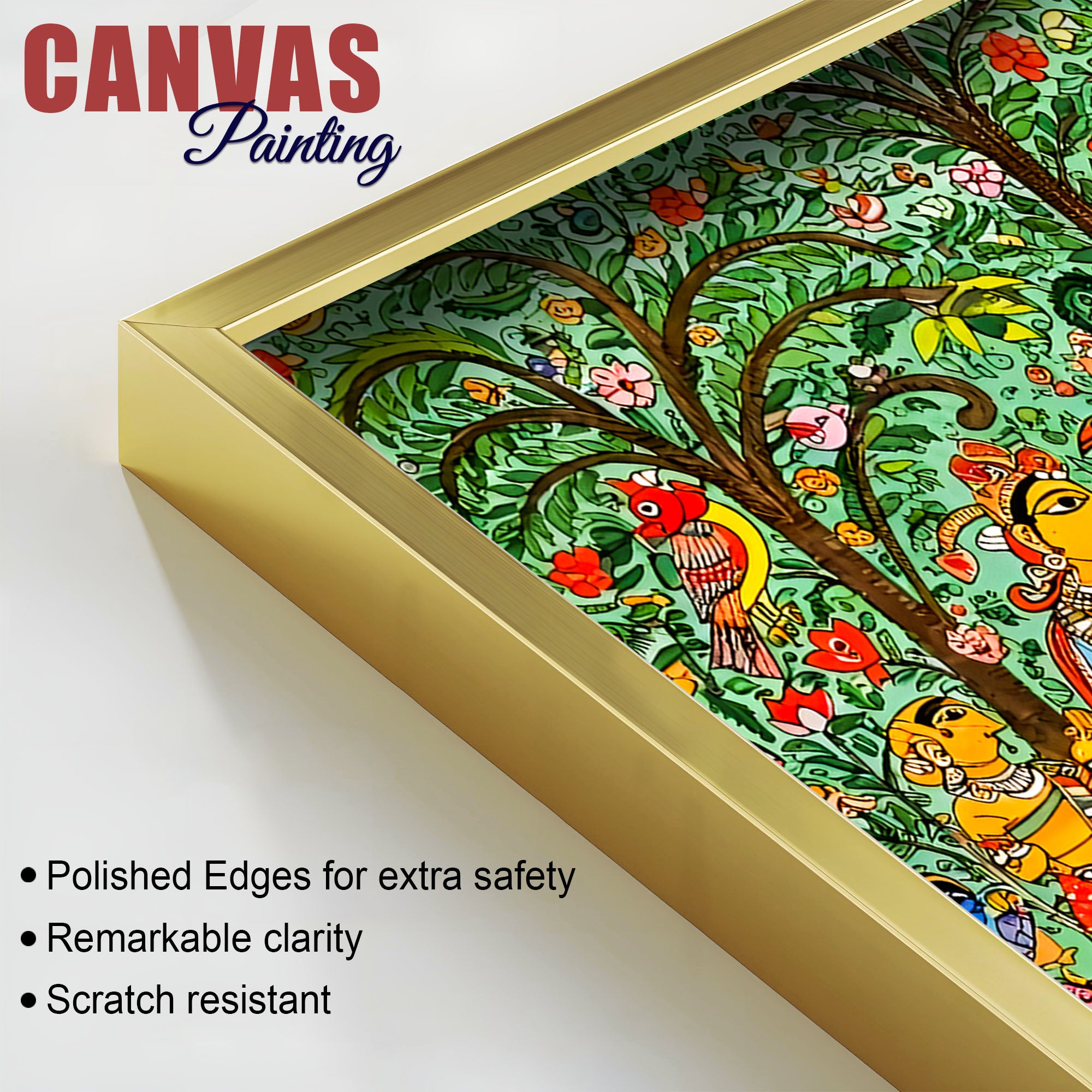 Radha Krishna Wall Painting | Ethnic Home Décor