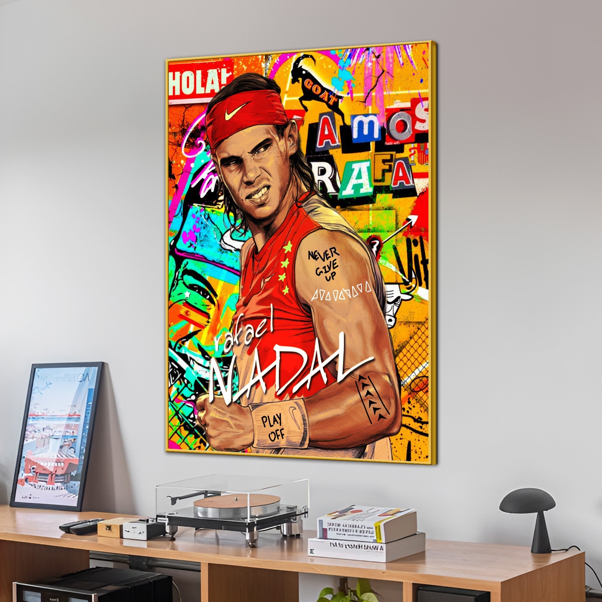 Rafael Nandal World's No.1 Cotton Canvas Wall Painting