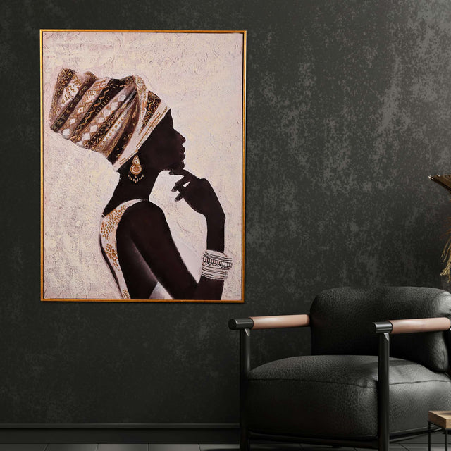 Regal Essence Hand Painted Wall Painting with Floating Frame