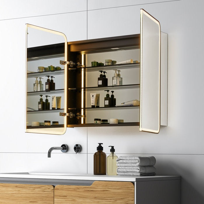 Reindeau LED Medicine Storage Wall Mounted Cabinet Mirror