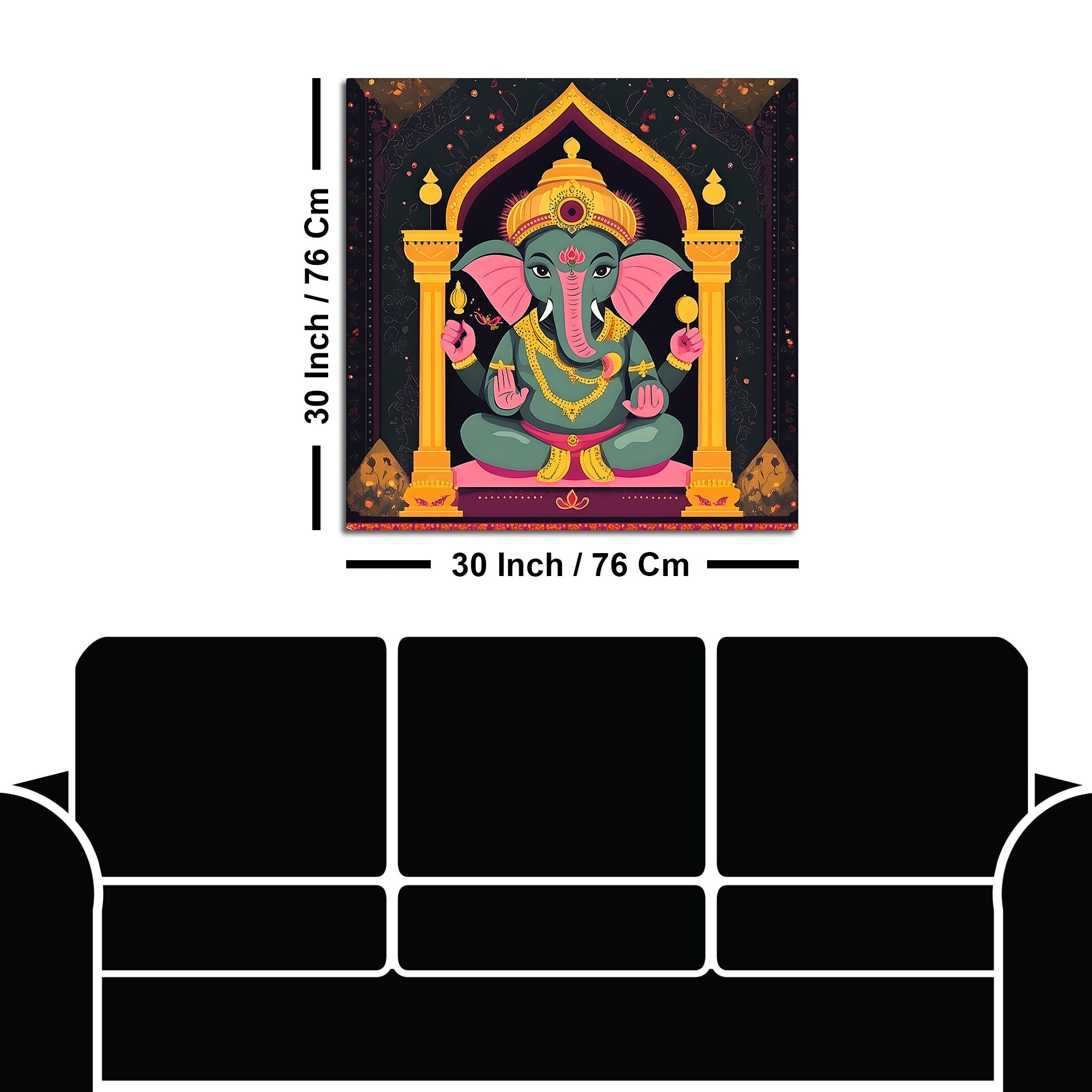 Religious Ganesha Wall Painting