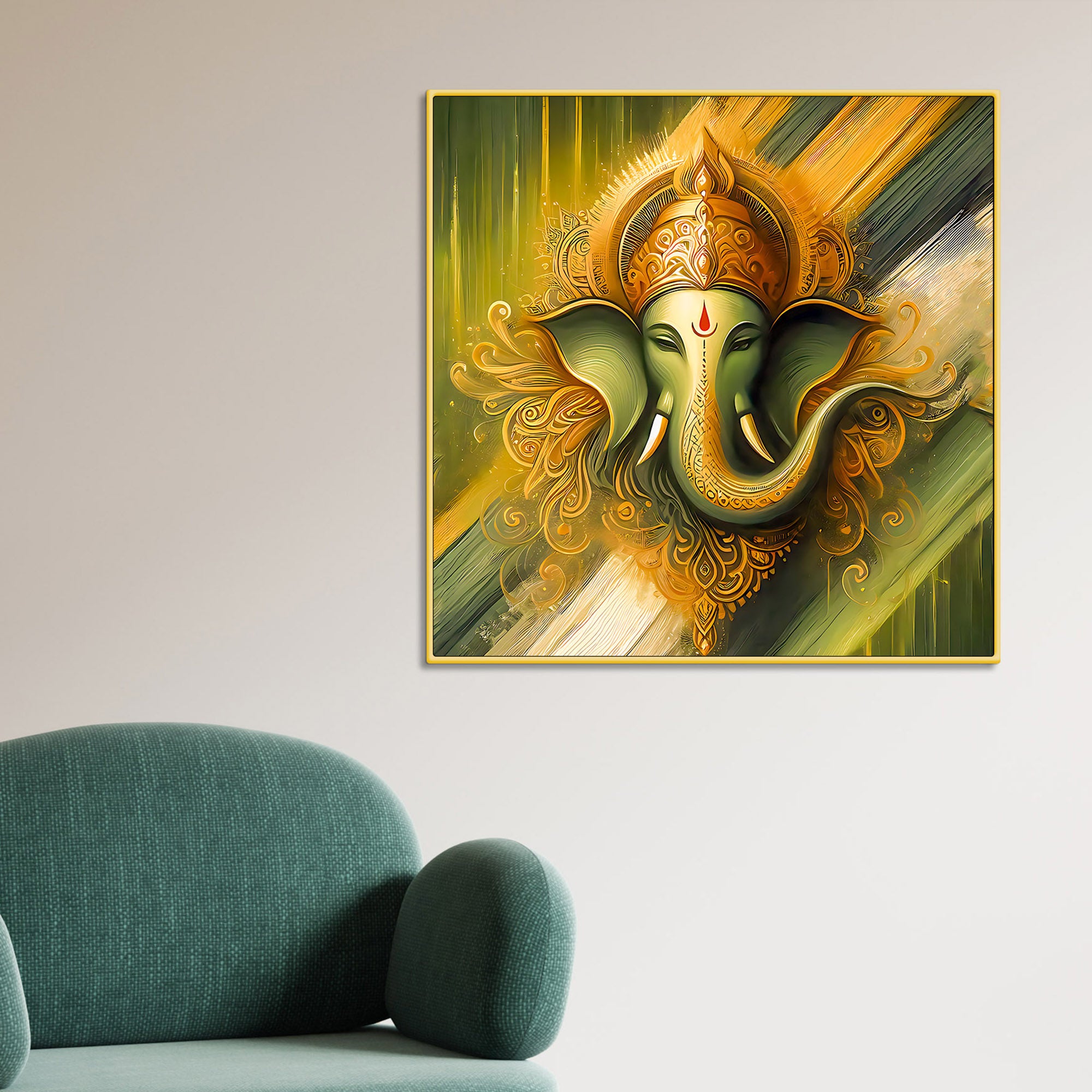 religious-ganpati-wall-painting
