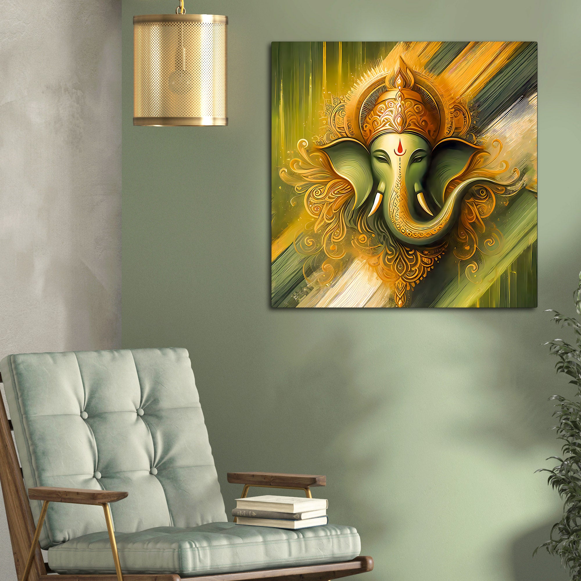 Religious Ganpati Wall Painting