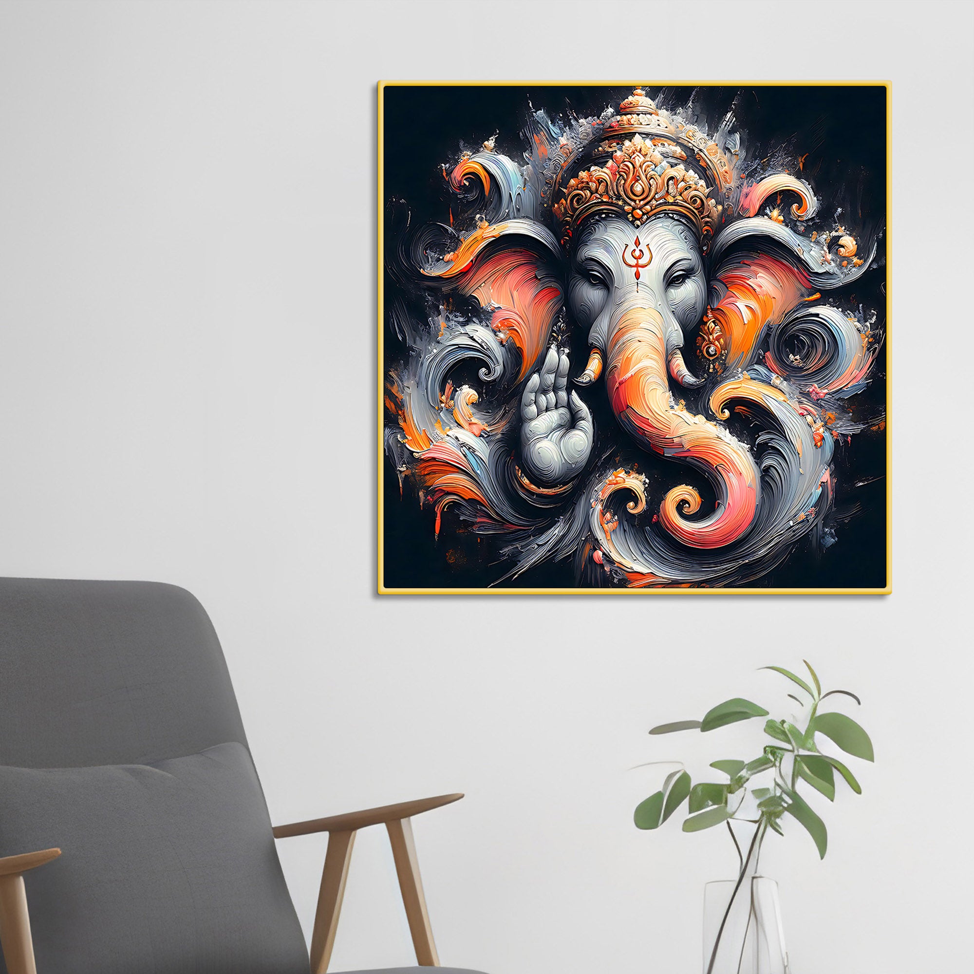 religious-ganpati-wall-painting