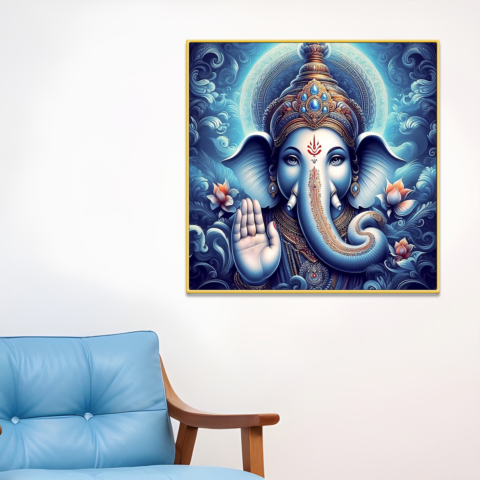 Religious Lord Ganpati Wall Art Painting