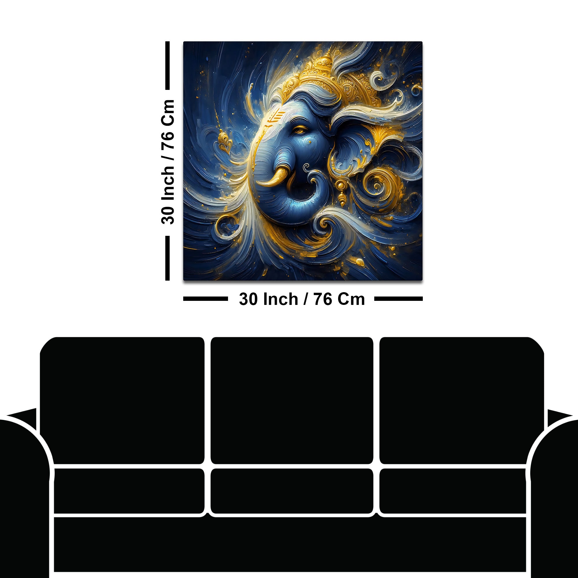 Religious Lord Ganpati Wall Painting