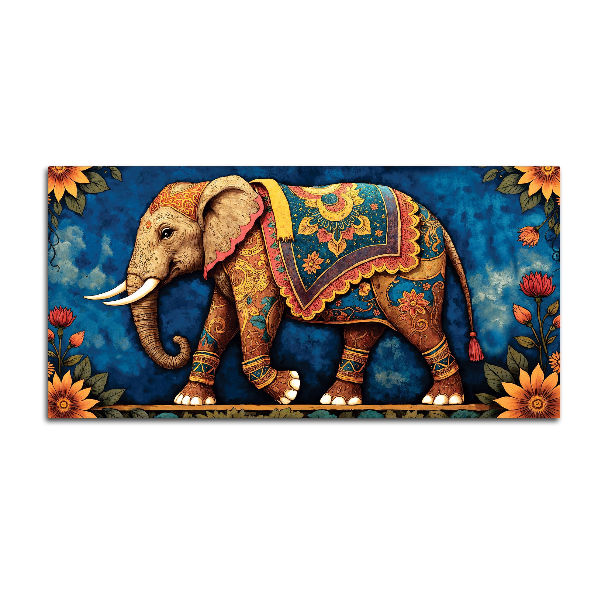 Royal Elephant Wall Art Canvas Wall Painting