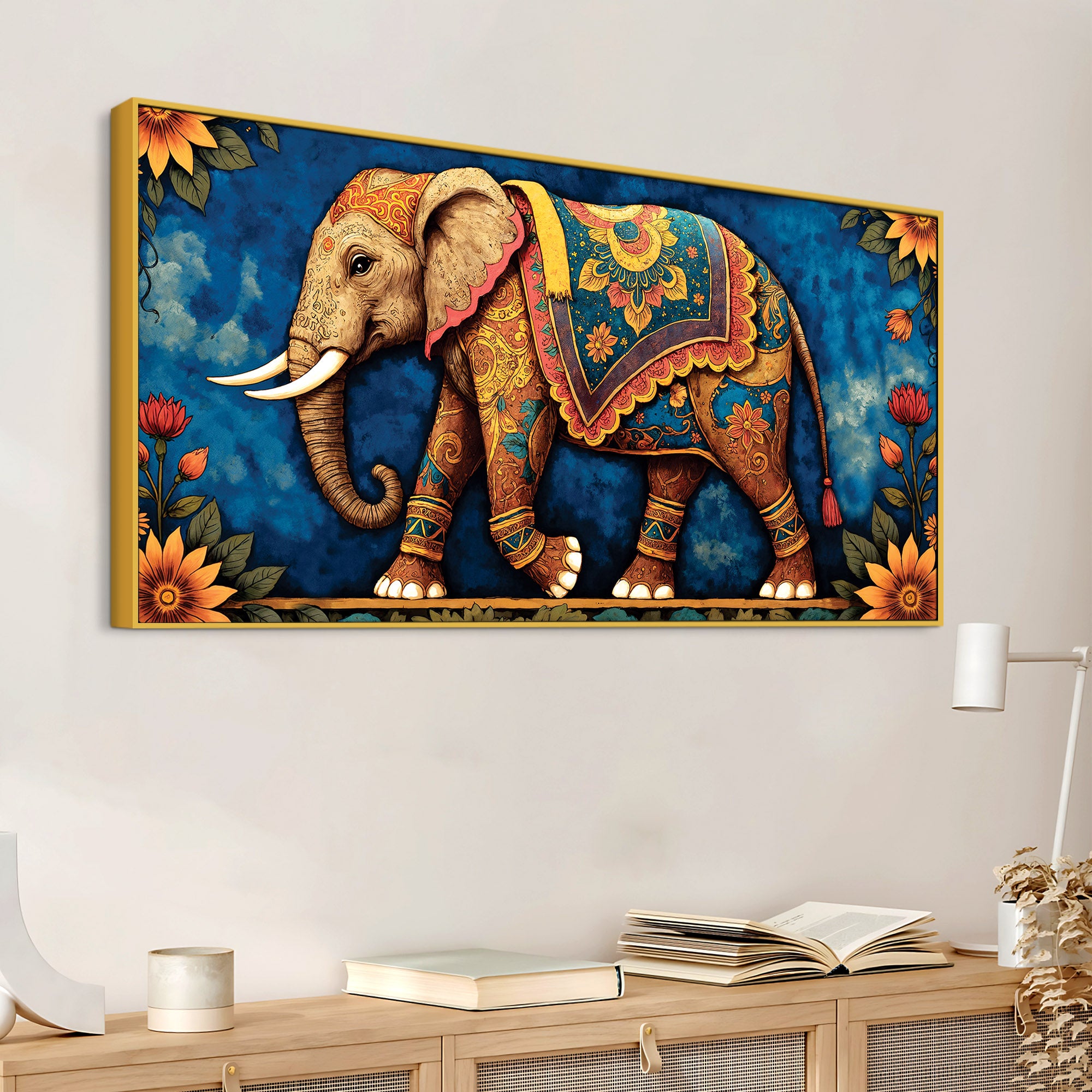 Royal Elephant Wall Art Canvas Wall Painting