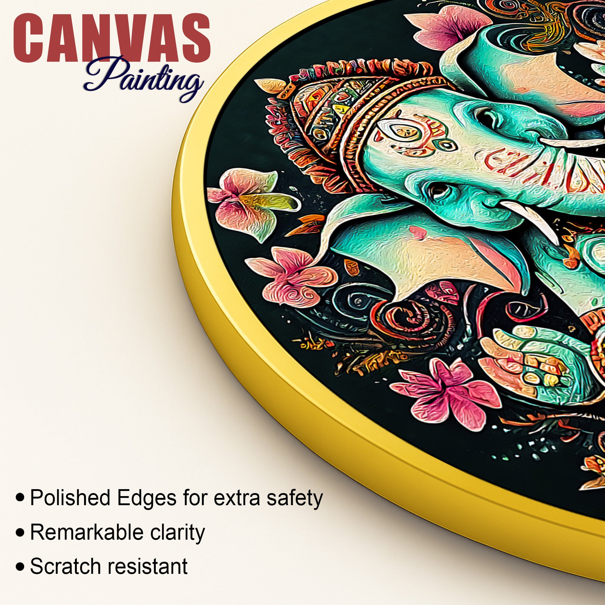 Royal Ganesh Ji Wall Painting