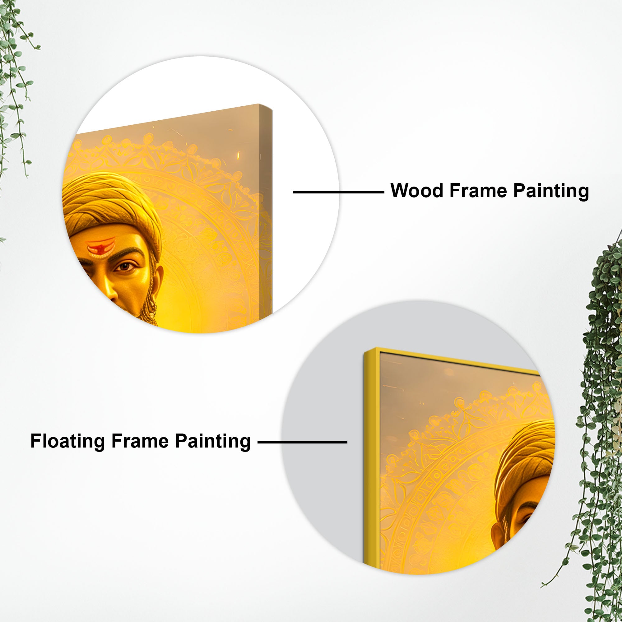 Royal Shivaji Maharaj Portrait Canvas wall Painting