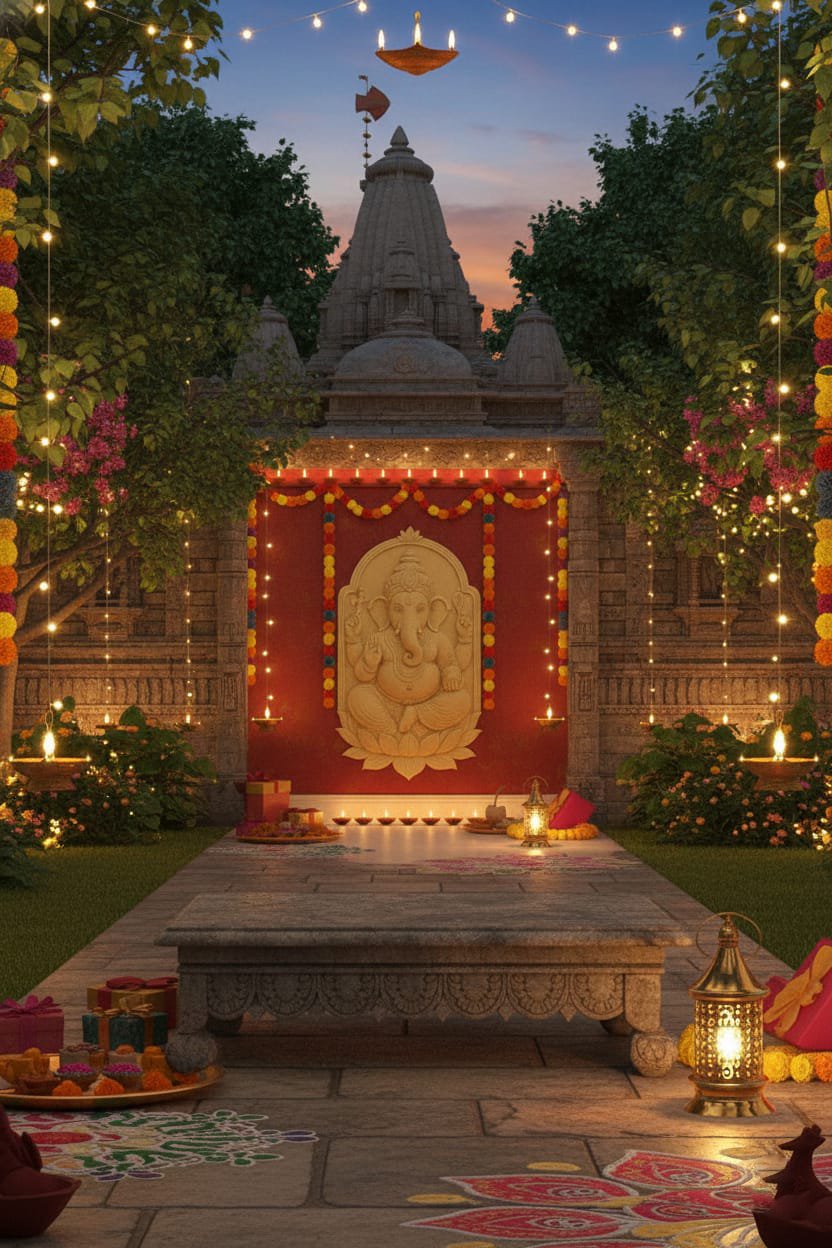 Sacred 3D Lord Ganesha Wall Décor for Home & Office – Premium Spiritual Art