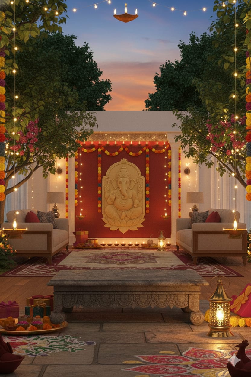 Sacred 3D Lord Ganesha Wall Décor for Home & Office – Premium Spiritual Art