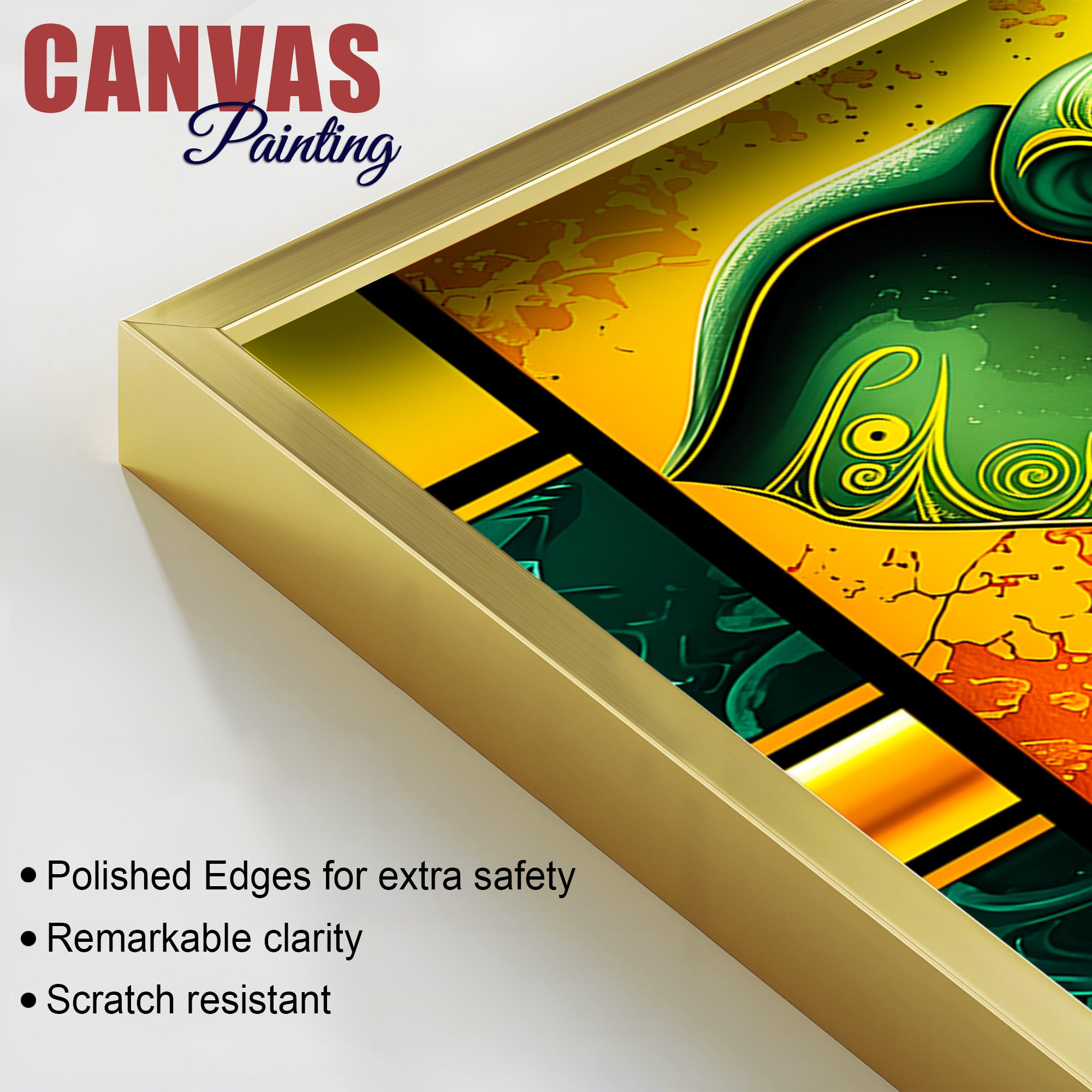 Sacred Elephant Ganesha Painting for Prosperity & Positive Energy