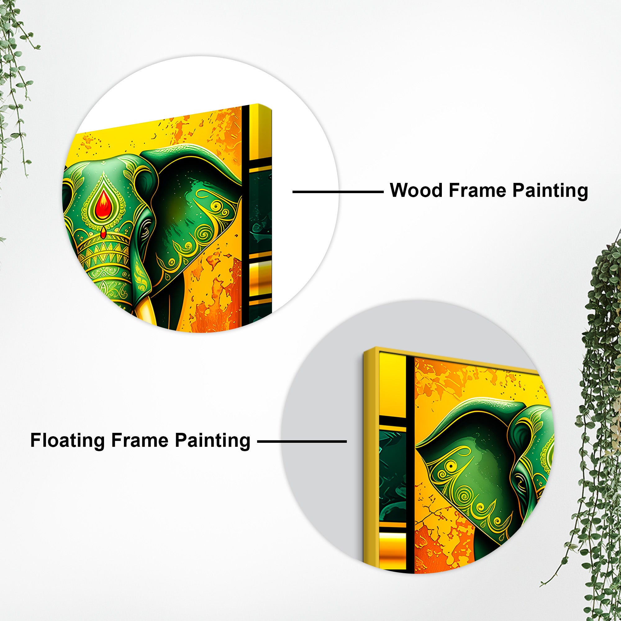 Sacred Elephant Ganesha Painting for Prosperity & Positive Energy