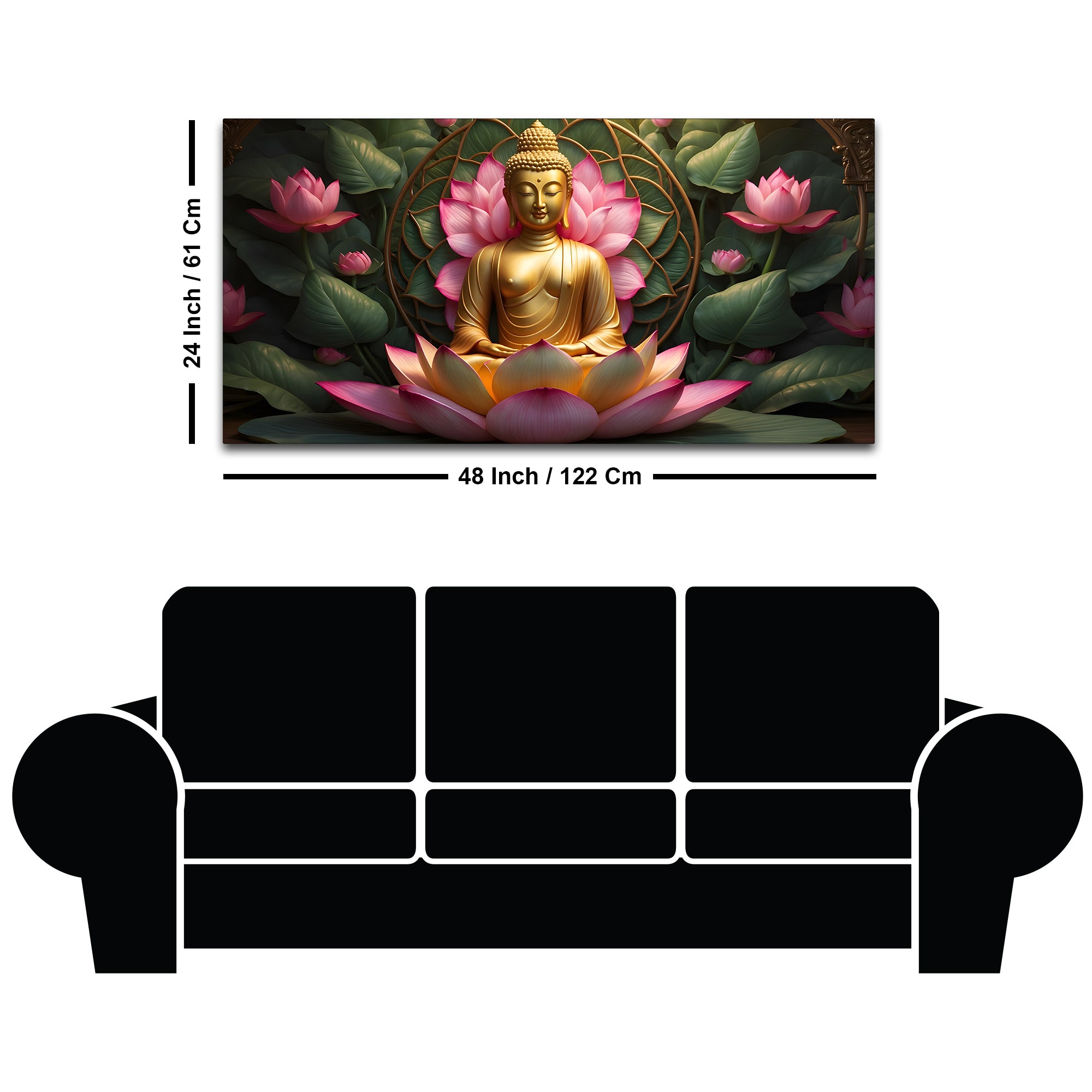 Sacred Gautam Buddha Painting for Home Decoration