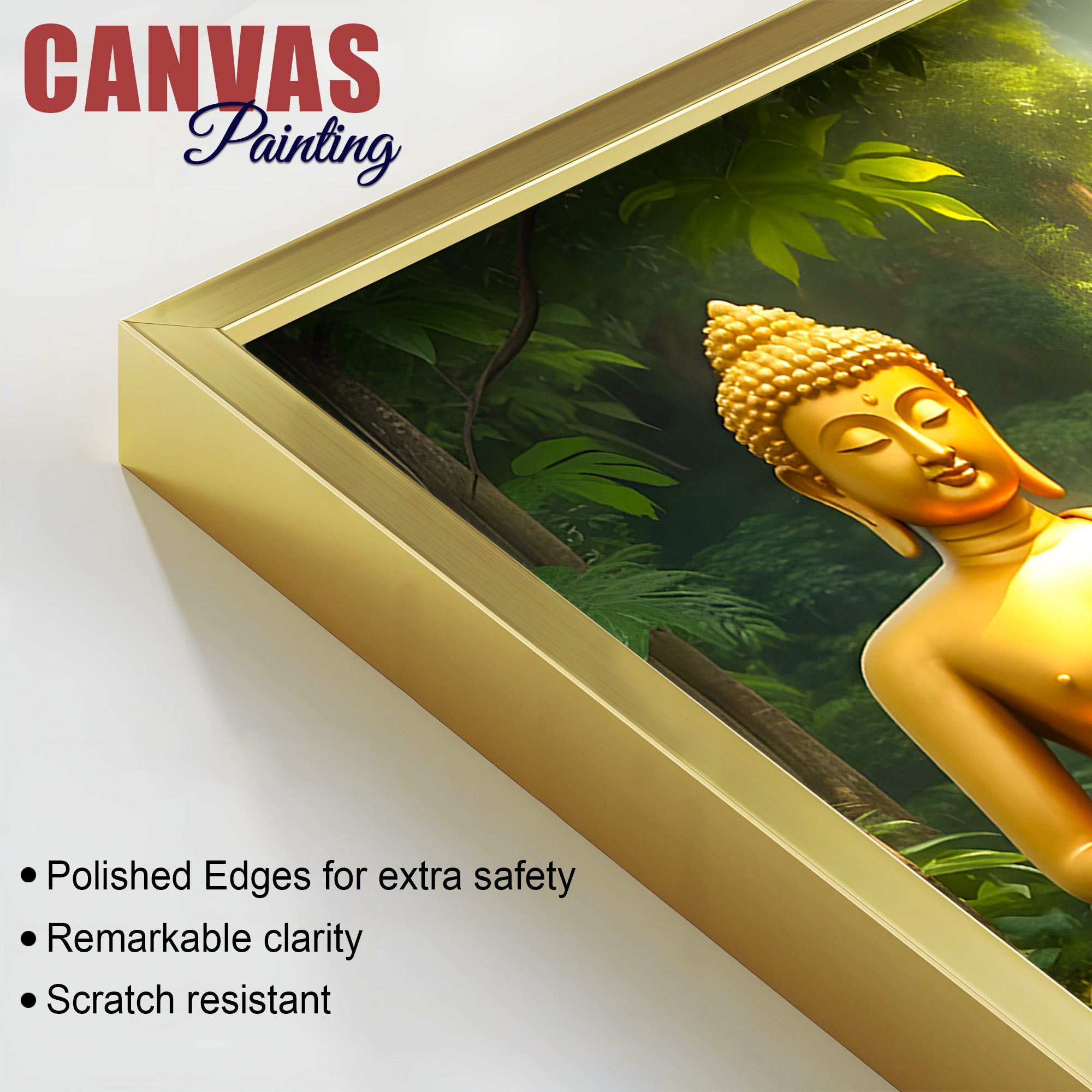 Sacred Gautam Buddha Painting for Modern Home Decoration