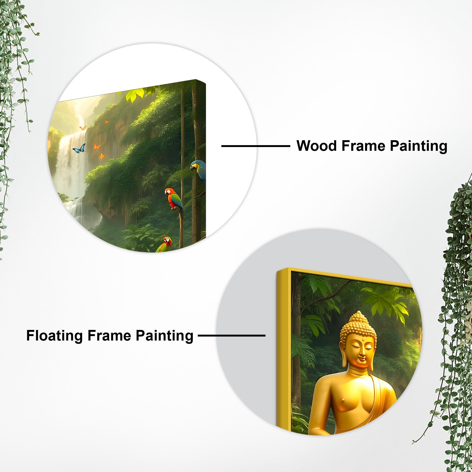 Sacred Gautam Buddha Painting for Modern Home Decoration