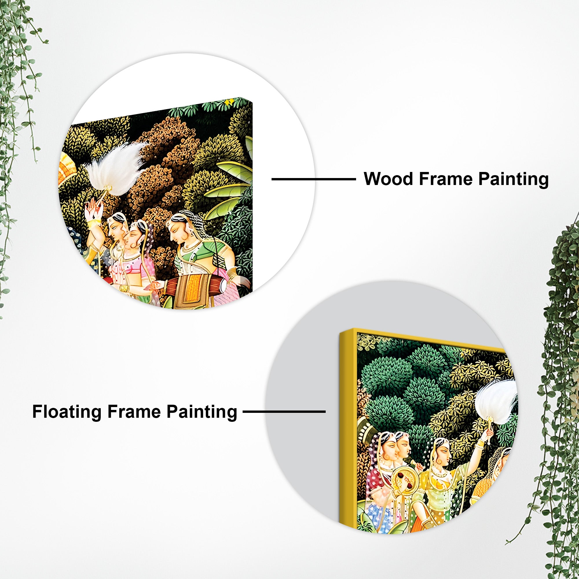 Sacred Shrinathji Pichwai Art Canvas Wall Painting