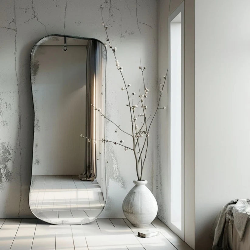 Scandinavian Style Asymmetrical Wall Mirror