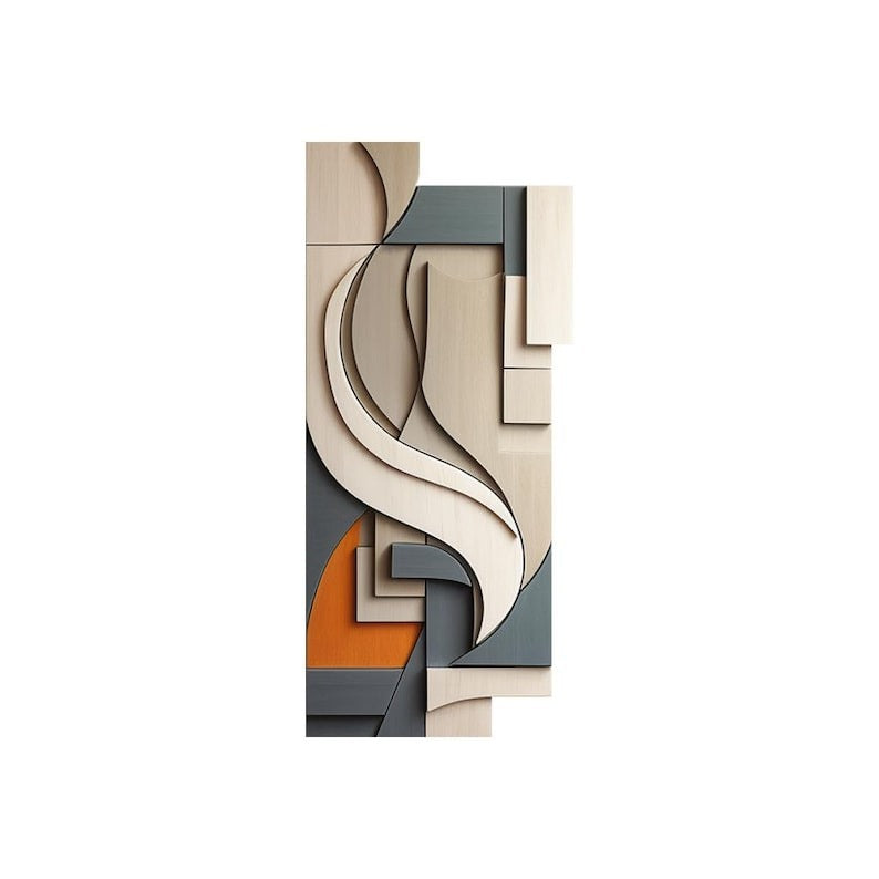 Sculptural Wall Hanging Art Modern Abstract Geometric Pattern