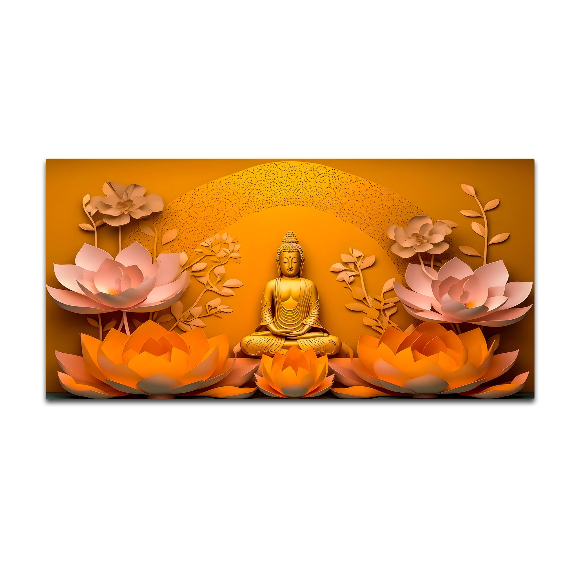 Serene Buddha Canvas Painting for Office & Home Decor