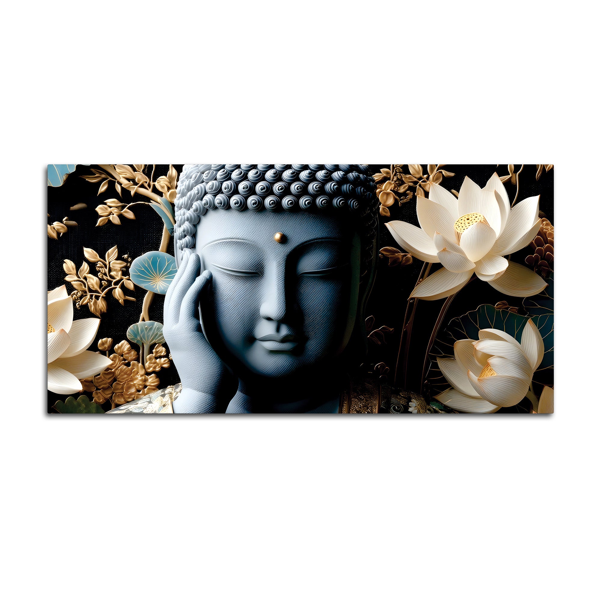 Serene Buddha Painting for Peaceful Home Decor