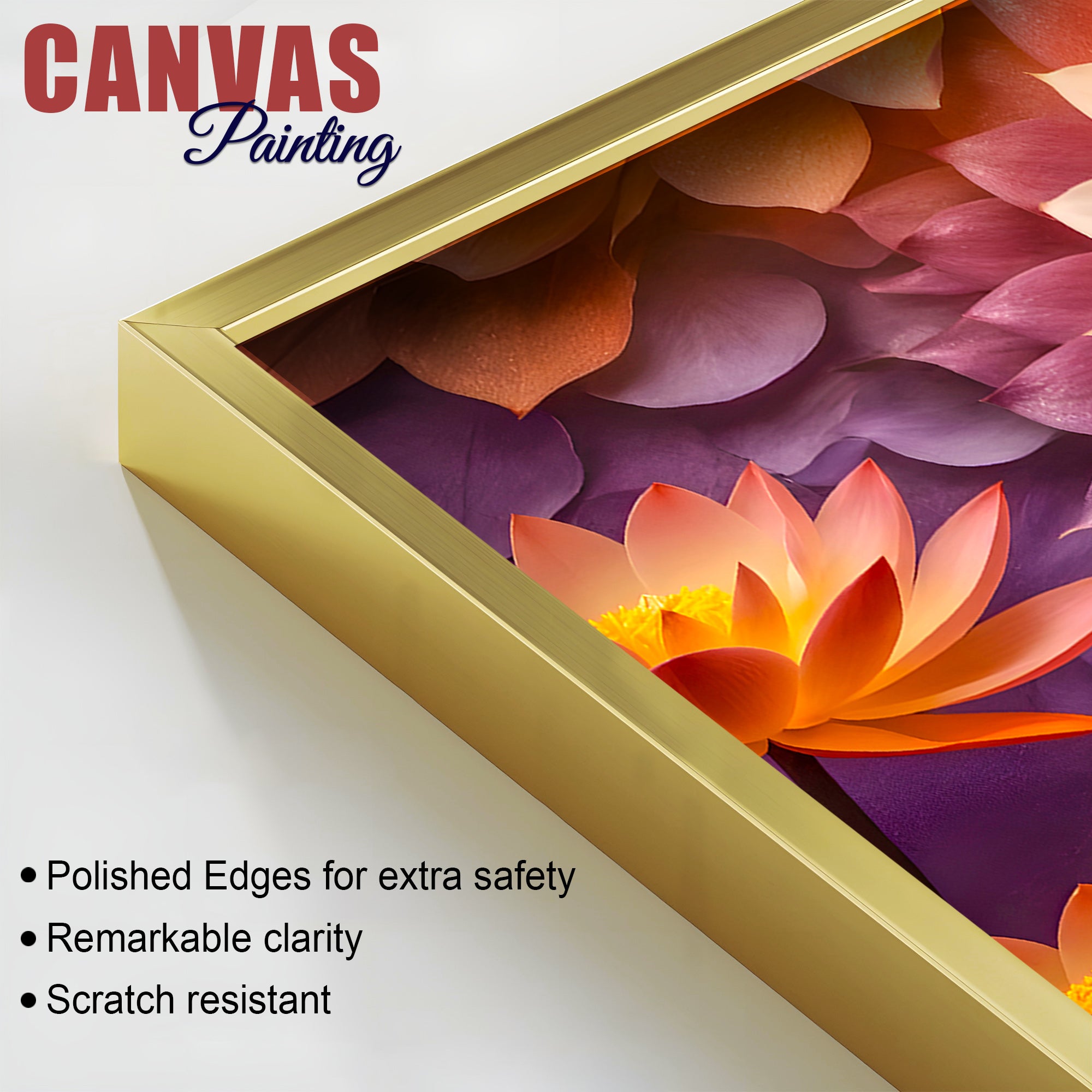 Serene Buddha Wall Painting on Canvas for Home Decoration