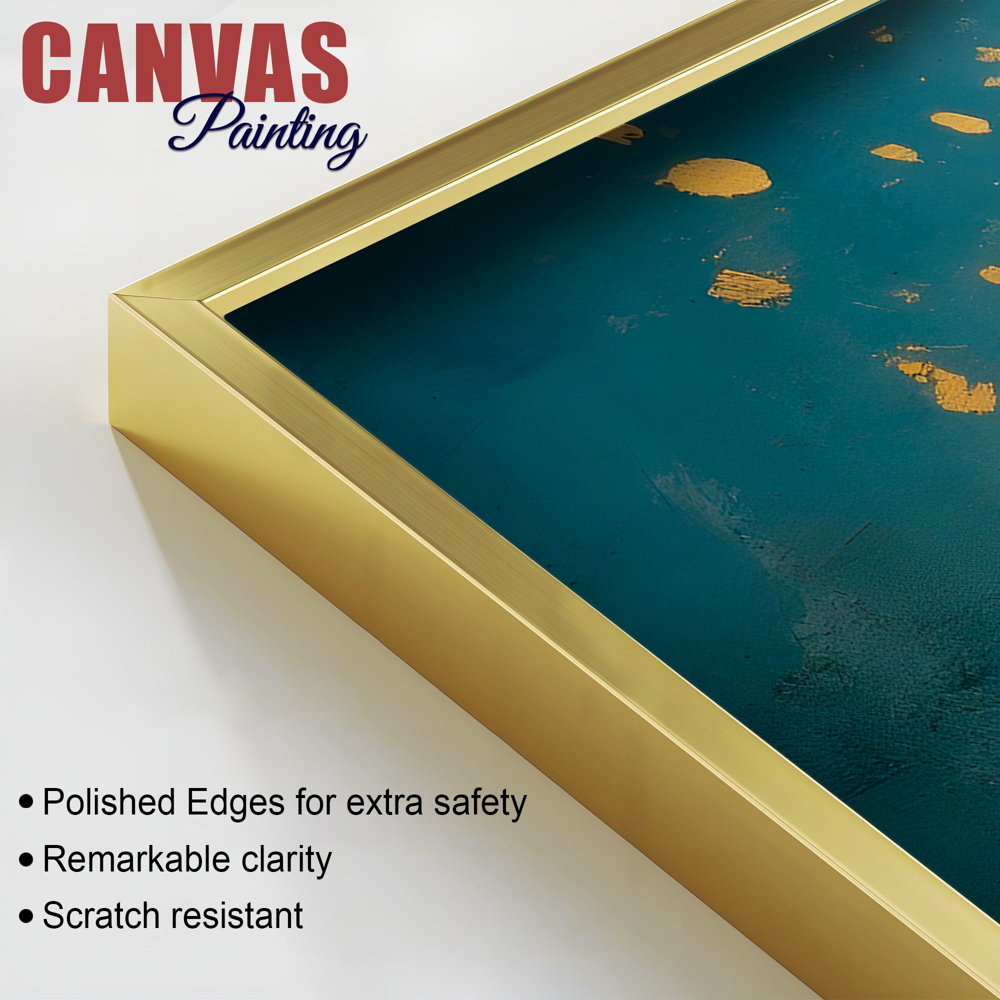 Serene Lord Shri Ganesh Sitted Peacefully in Meditation Creative Canvas Wall Painting for Home & Office Decor – Modern Devotional Wall Art