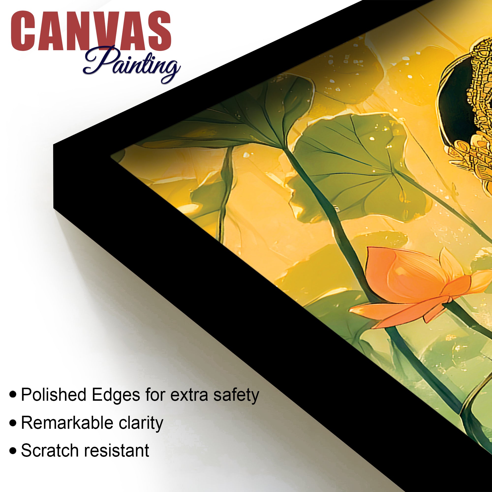 Serene Radha Krishna Canvas Painting for Bedroom & Living Room