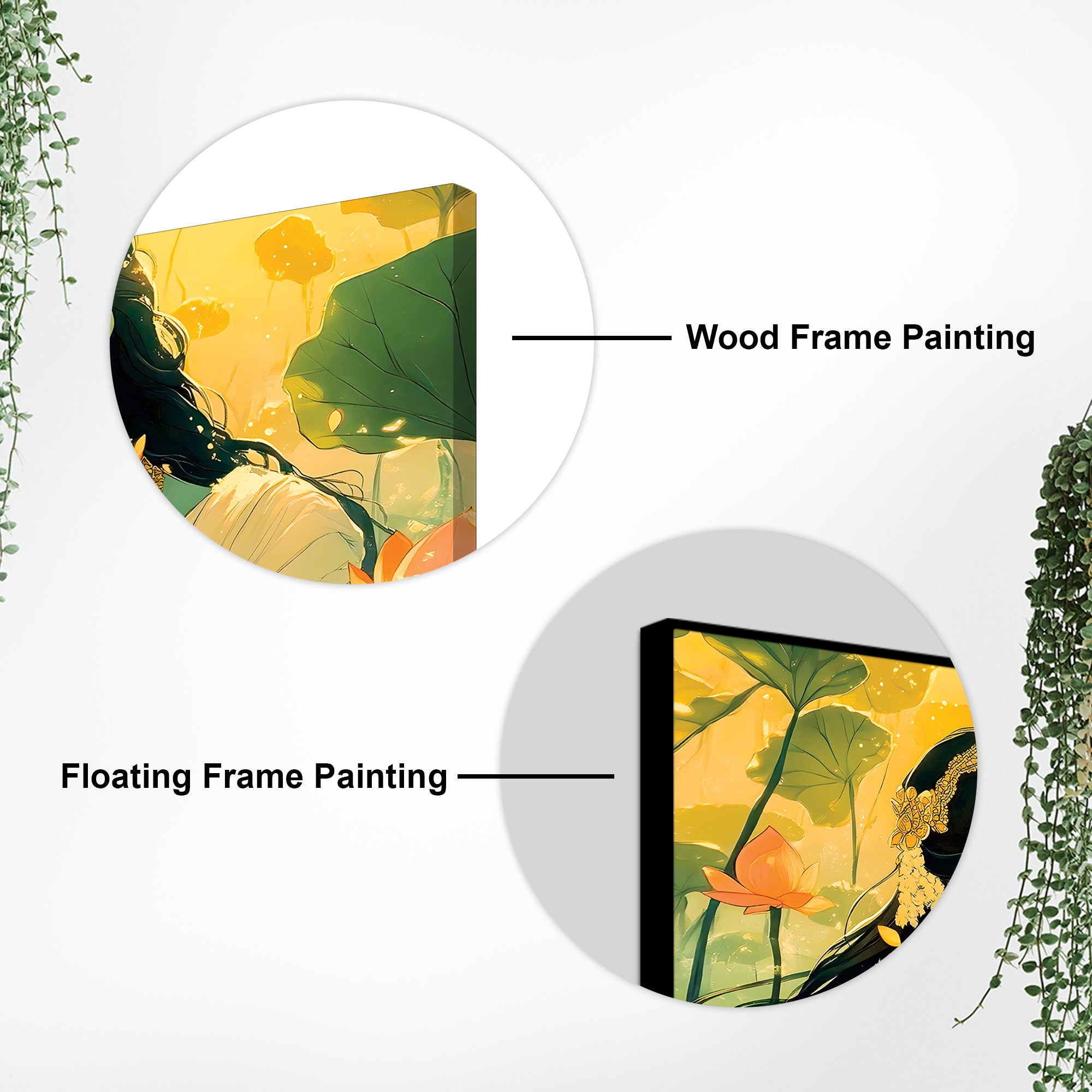 Serene Radha Krishna Canvas Painting for Bedroom & Living Room