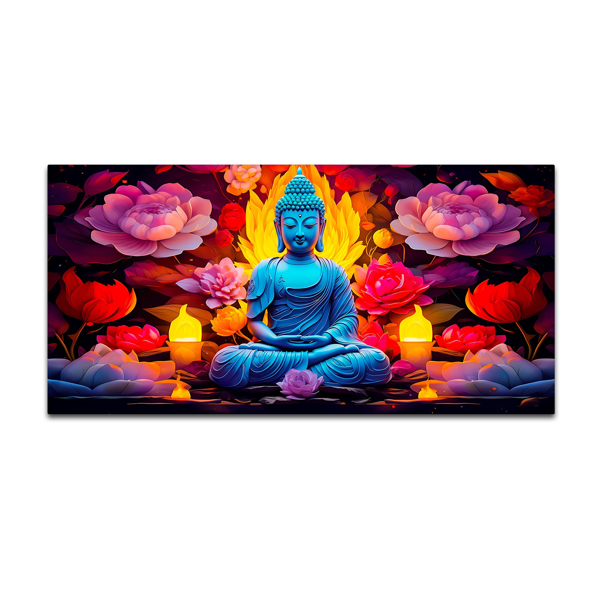 Serenity Buddha Canvas Wall Painting for Peaceful Home Decor