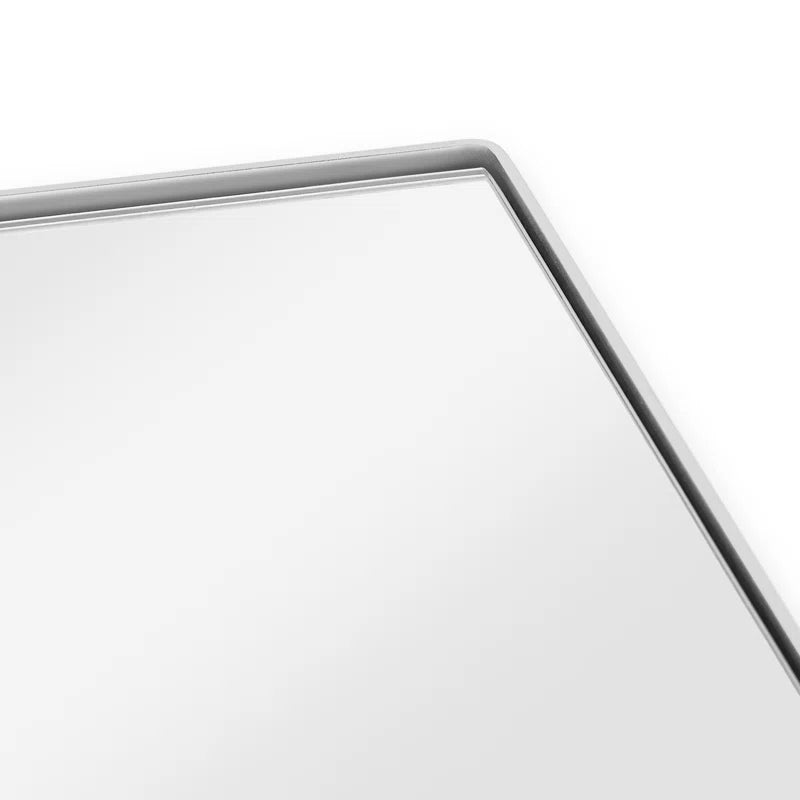 Sharp Grey Edge Hexagon Mirror Cabinet for Contemporary Spaces