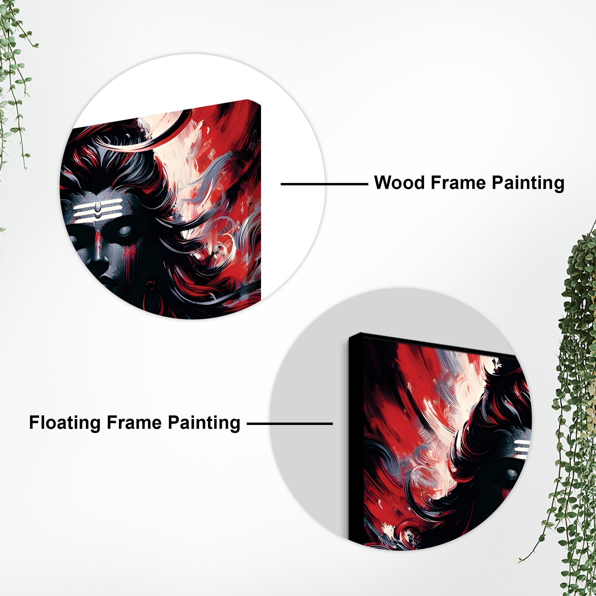 Shiv Ji Aura Canvas Painting