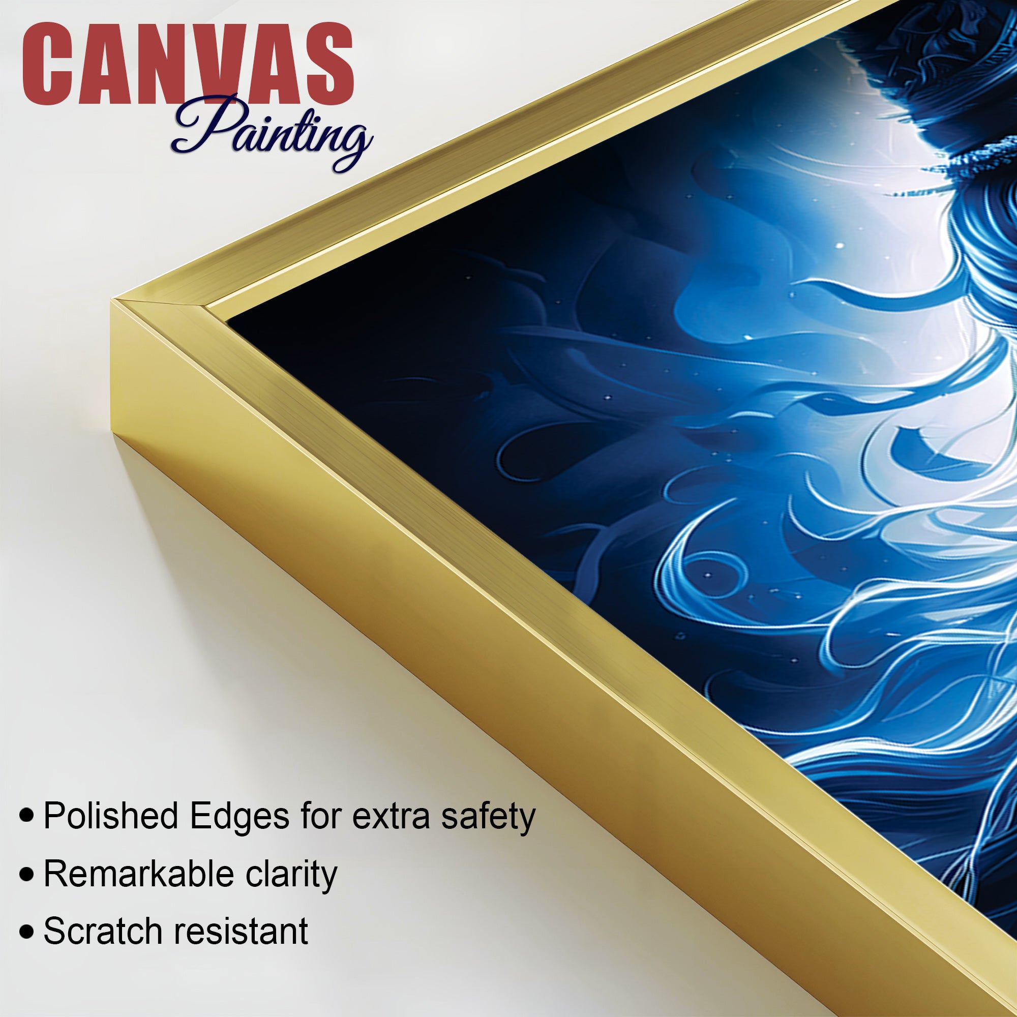 Shiv Ji Celestial Painting Hindu Spiritual Canvas Decor