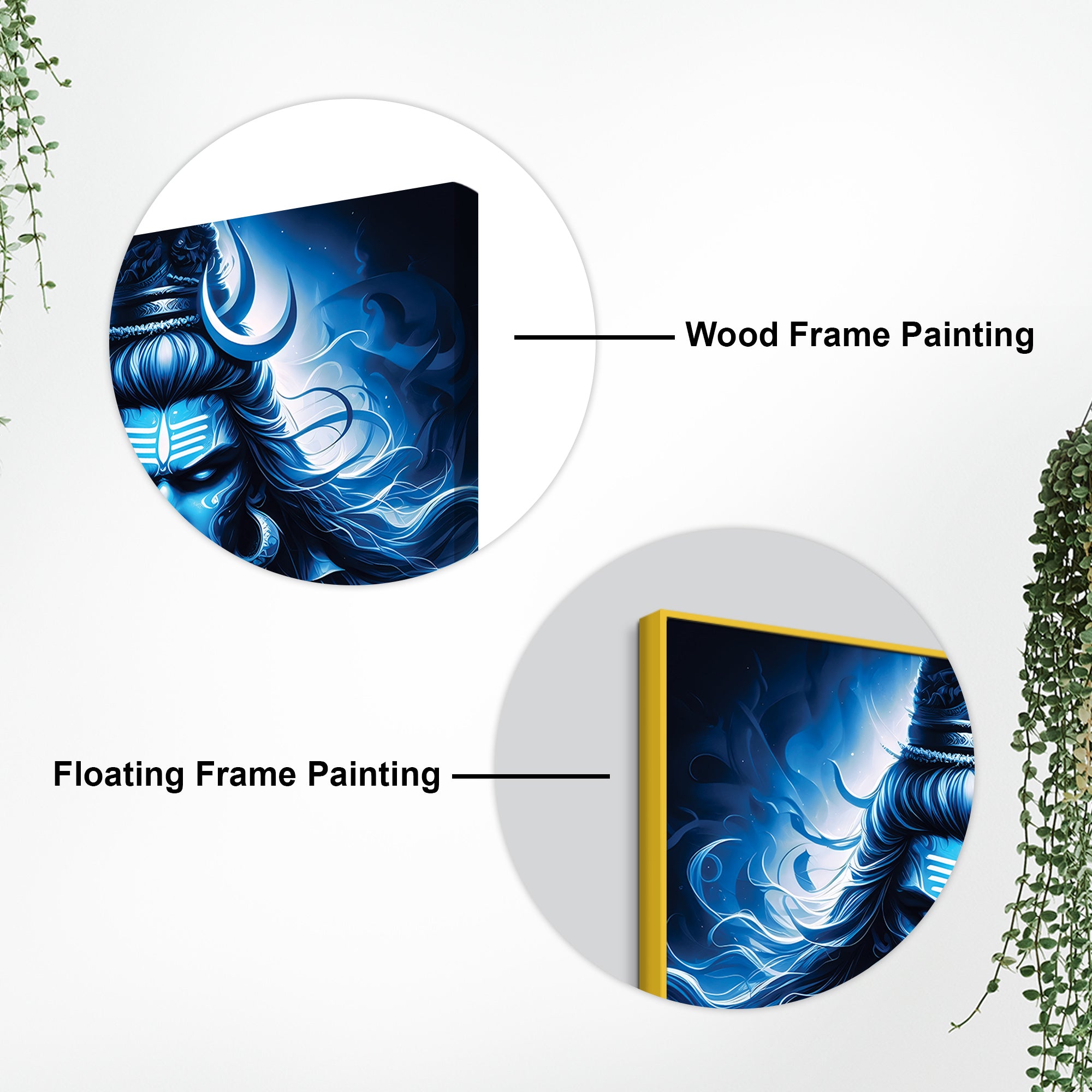 Shiv Ji Celestial Painting Hindu Spiritual Canvas Decor