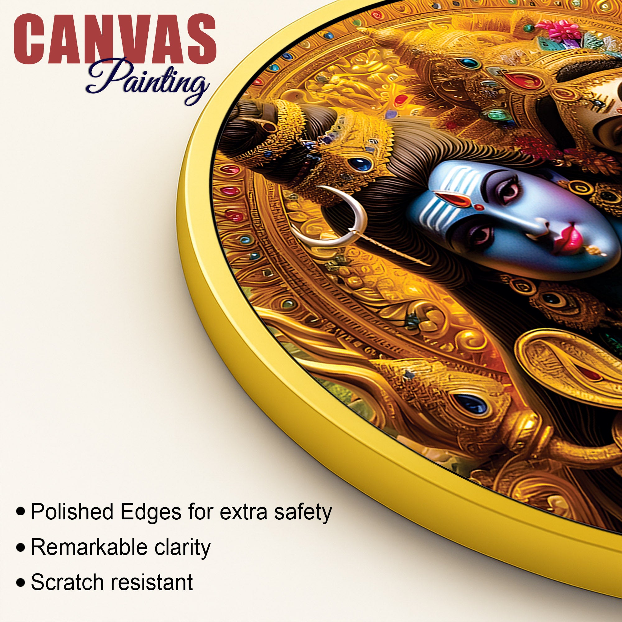 Shiv Ji Cosmic Round Art Bedroom & Living Room Decorative painting