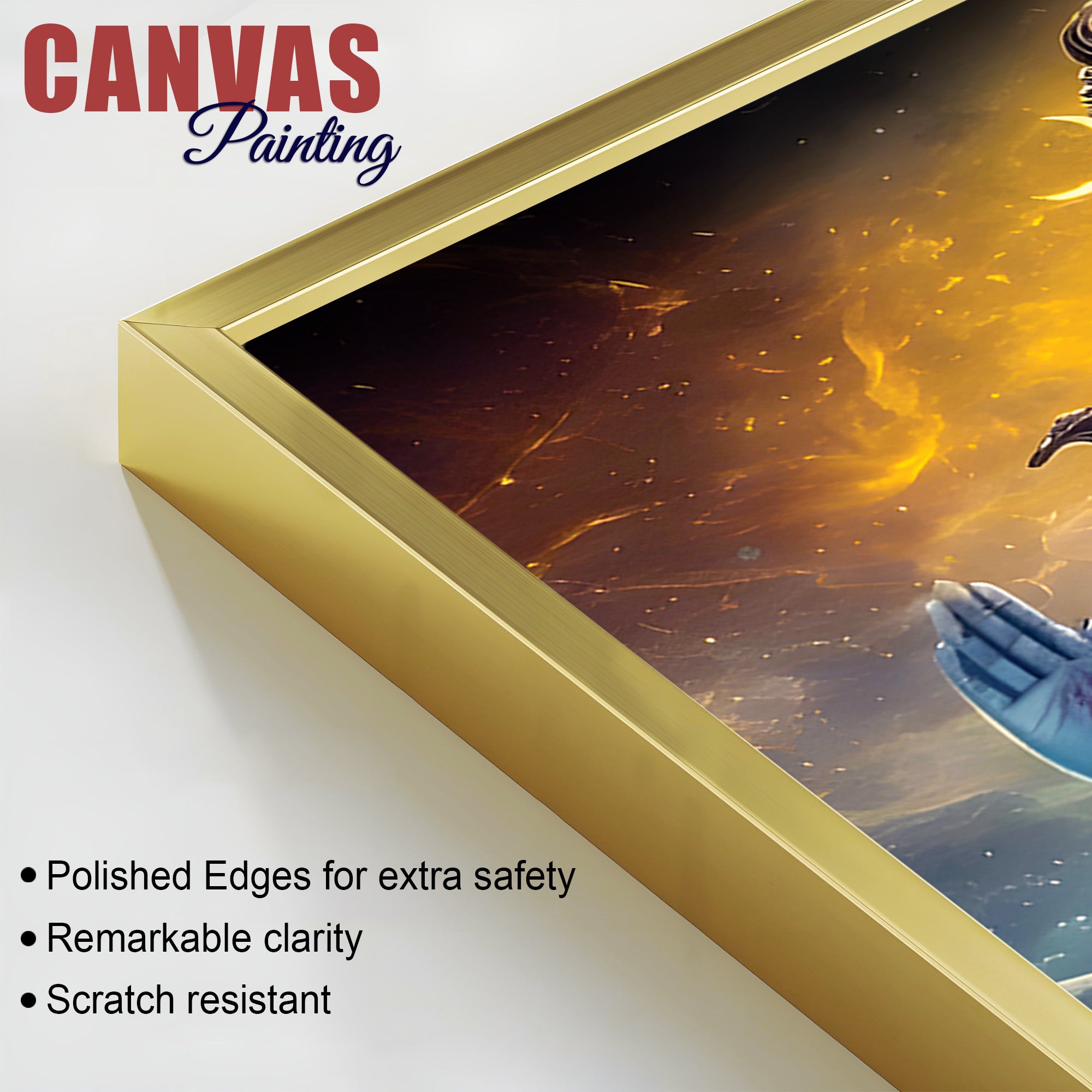 Shiv Ji Modern Art Print Premium Spiritual Wall Painting