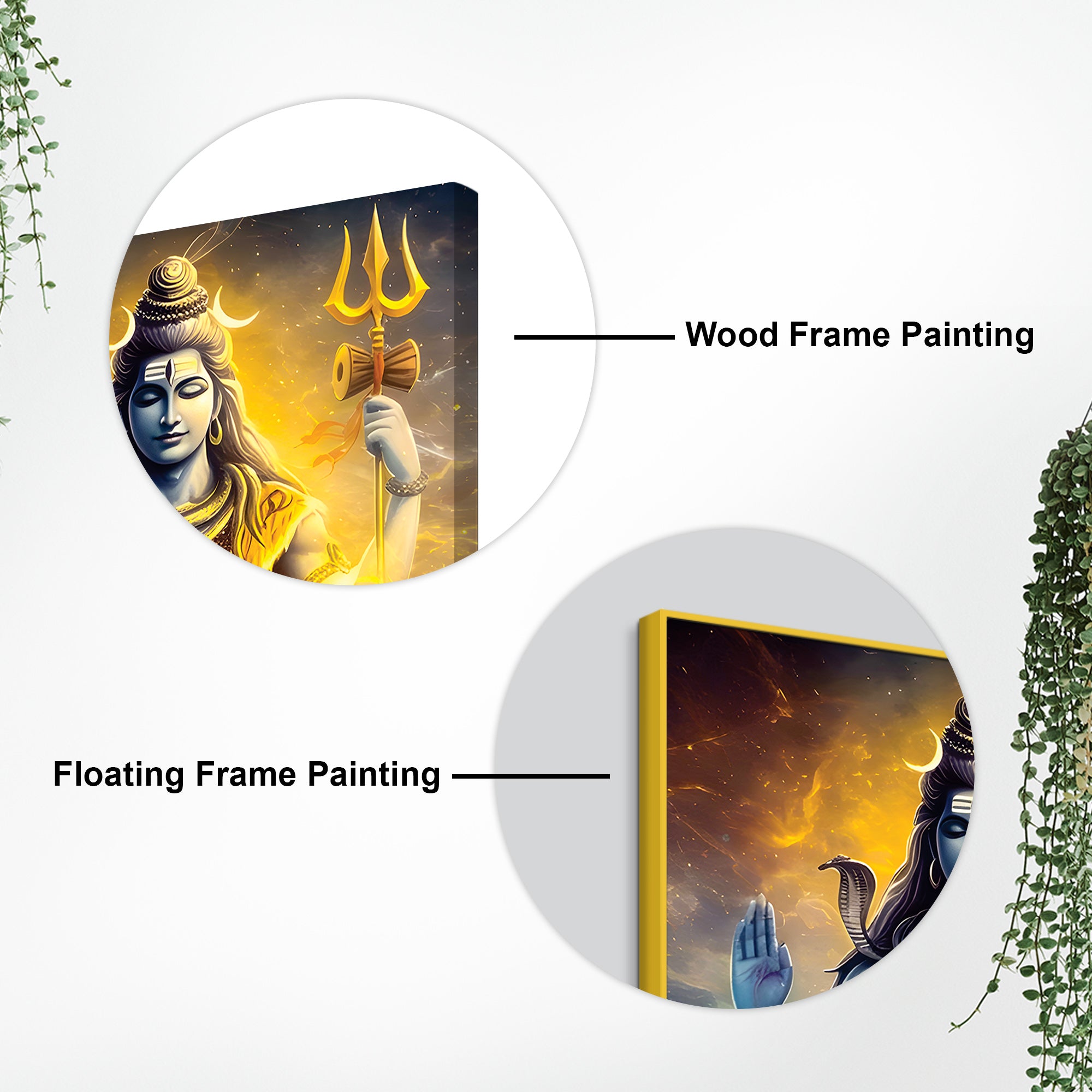 Shiv Ji Modern Art Print Premium Spiritual Wall Painting