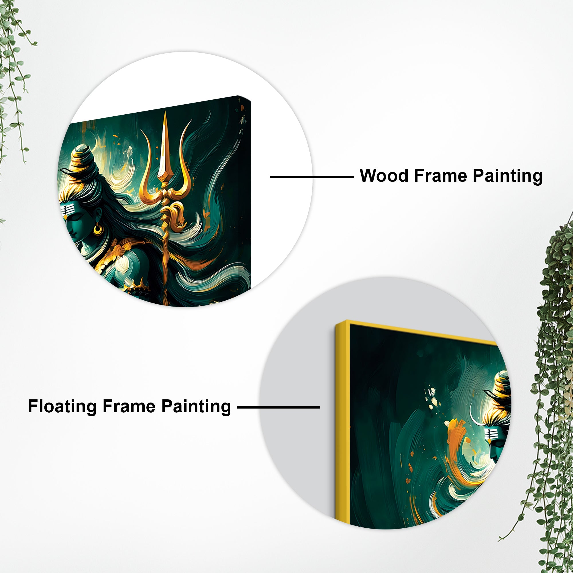 Shiva Meditation Canvas Painting Mahadev Wall Art Decor