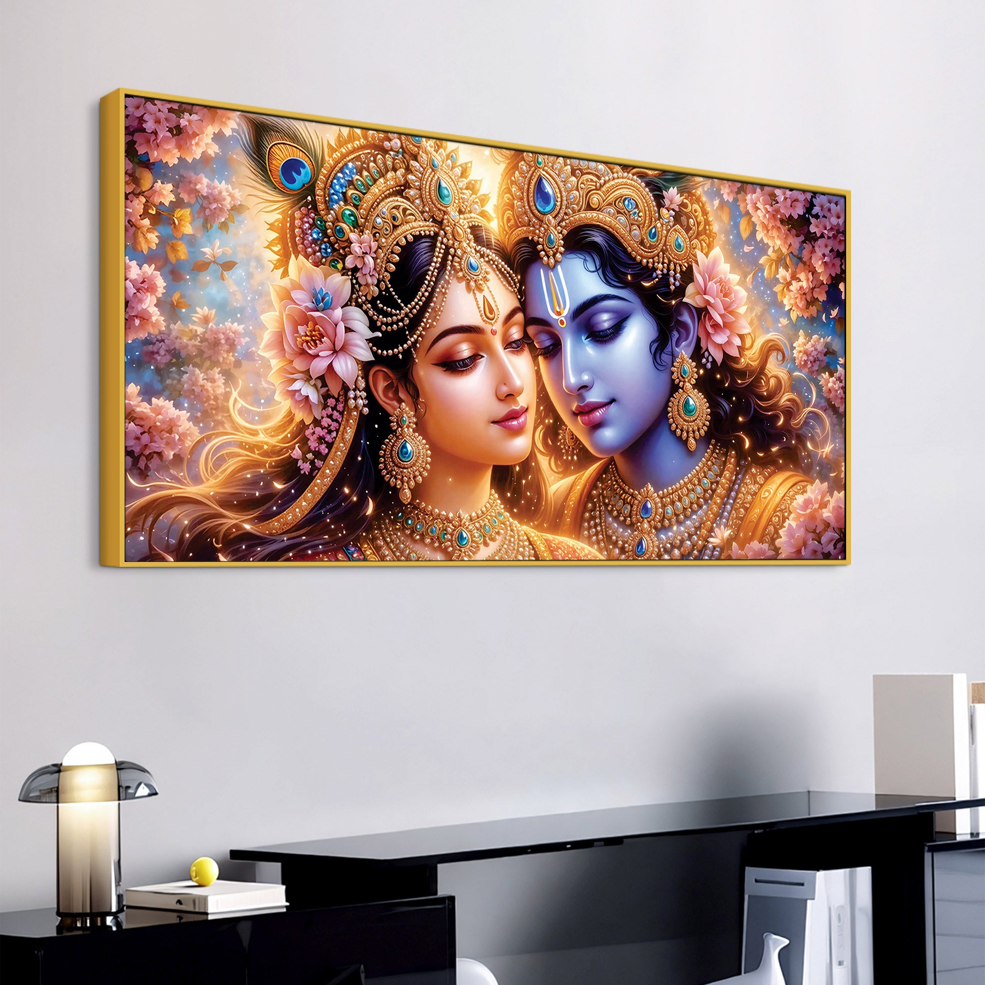 Shree Radha Krishna Premium Canvas Wall Painting