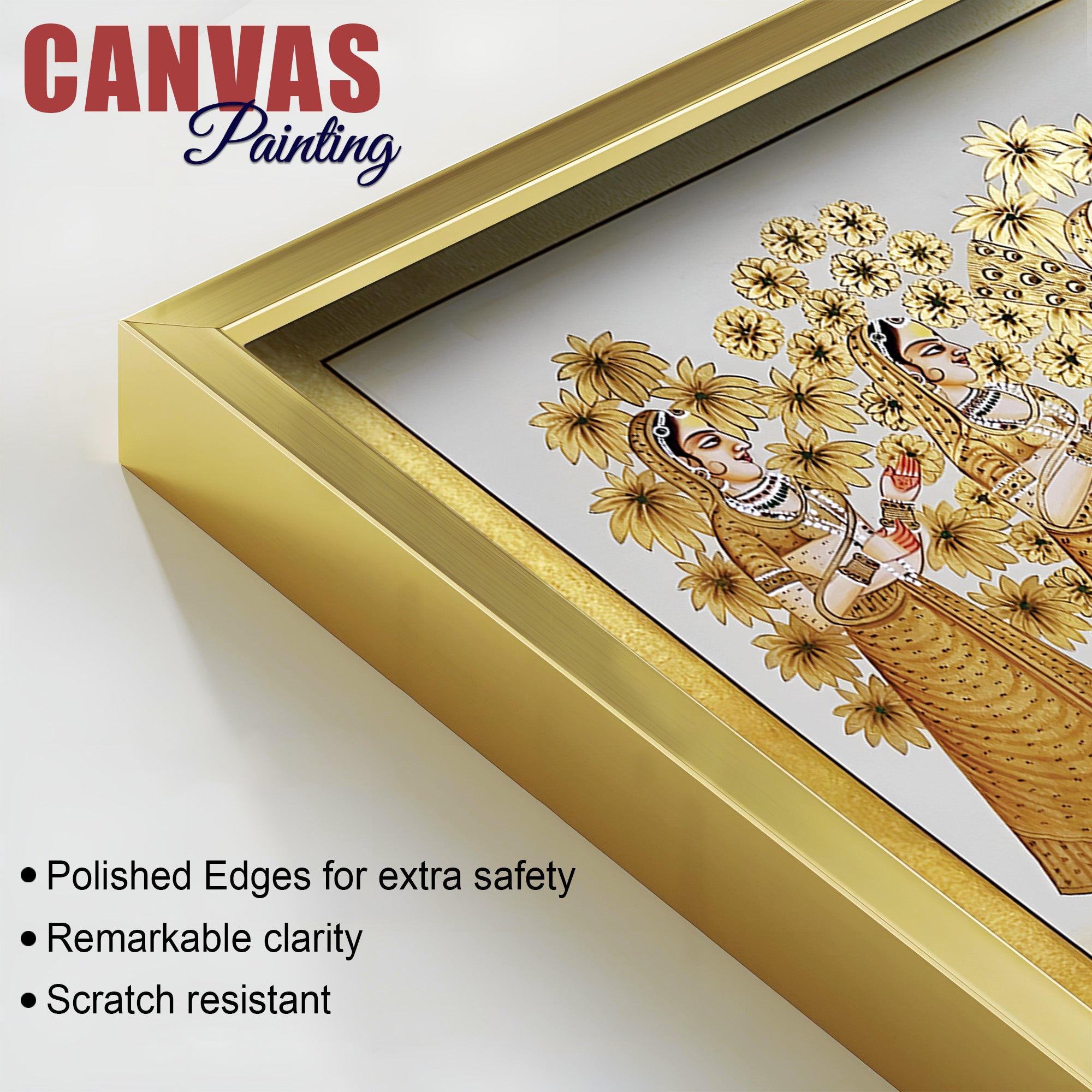 Shrinathji Golden Pichwai Art Premium Wall Painting