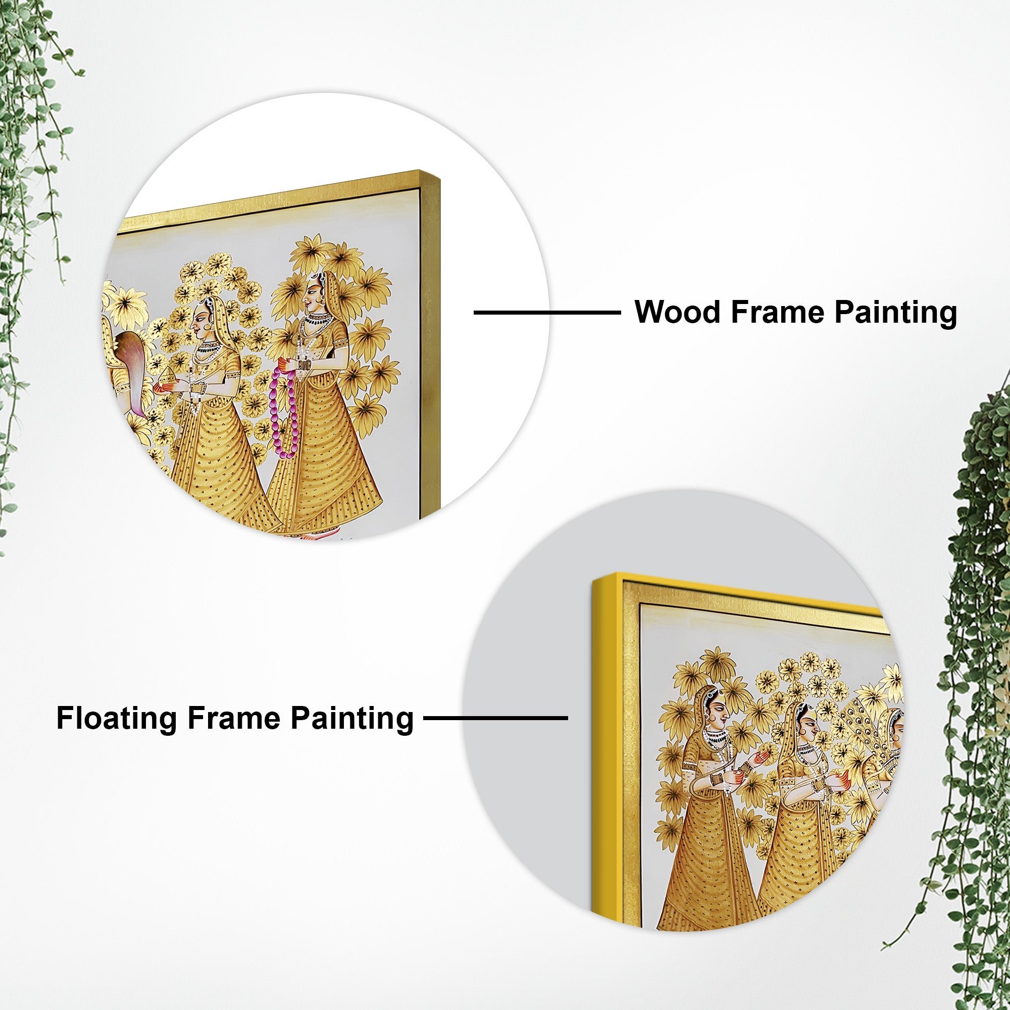 Shrinathji Golden Pichwai Art Premium Wall Painting