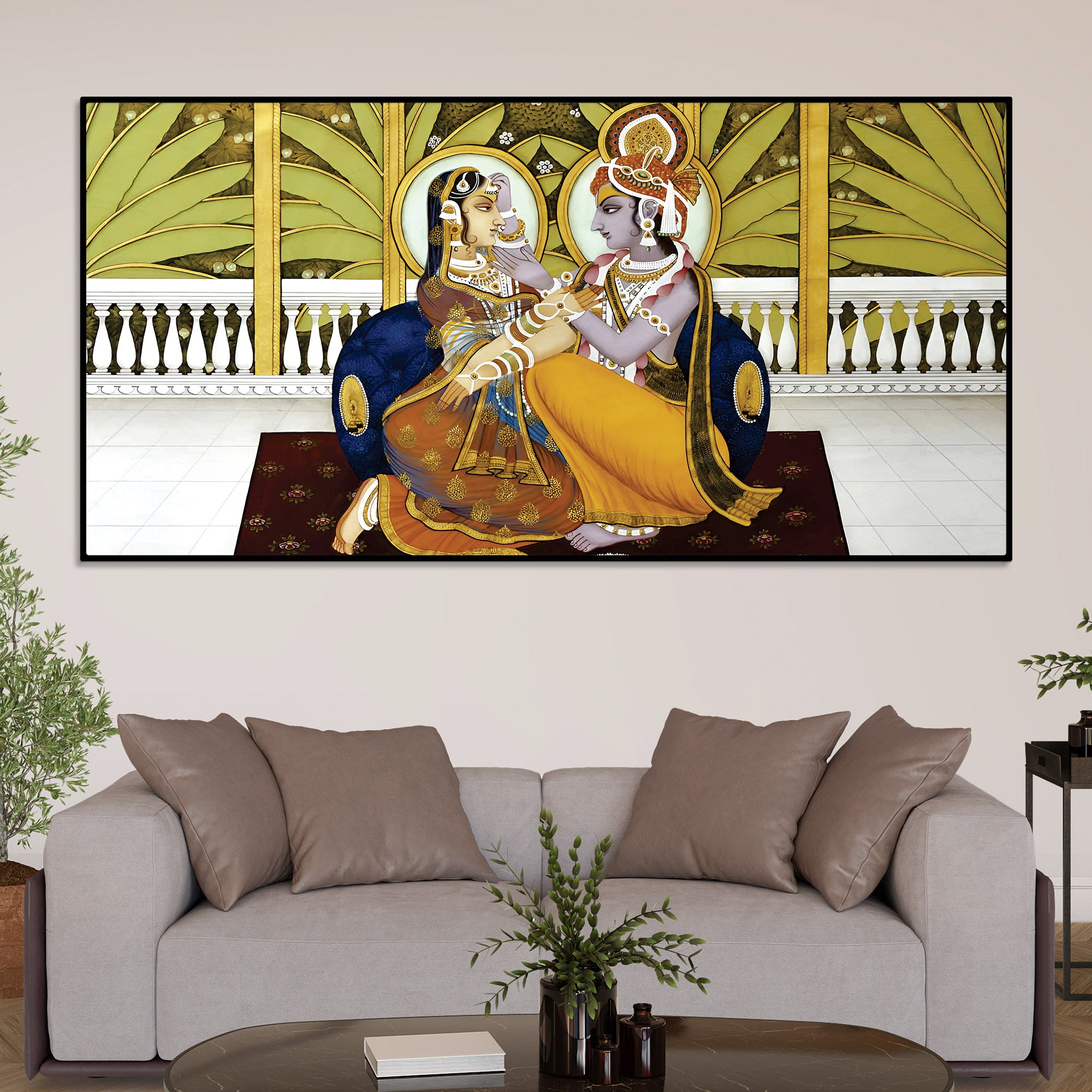Shrinathji Krishna Premium Pichwai Wall Decor Painting