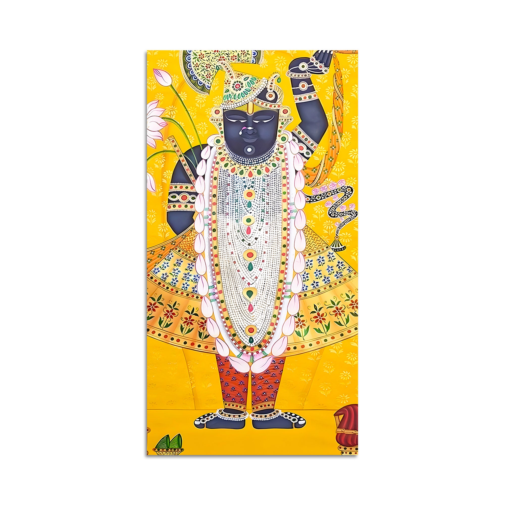 Shrinathji Pichwai Canvas Painting | Nathdwara Wall Decor for Living Room