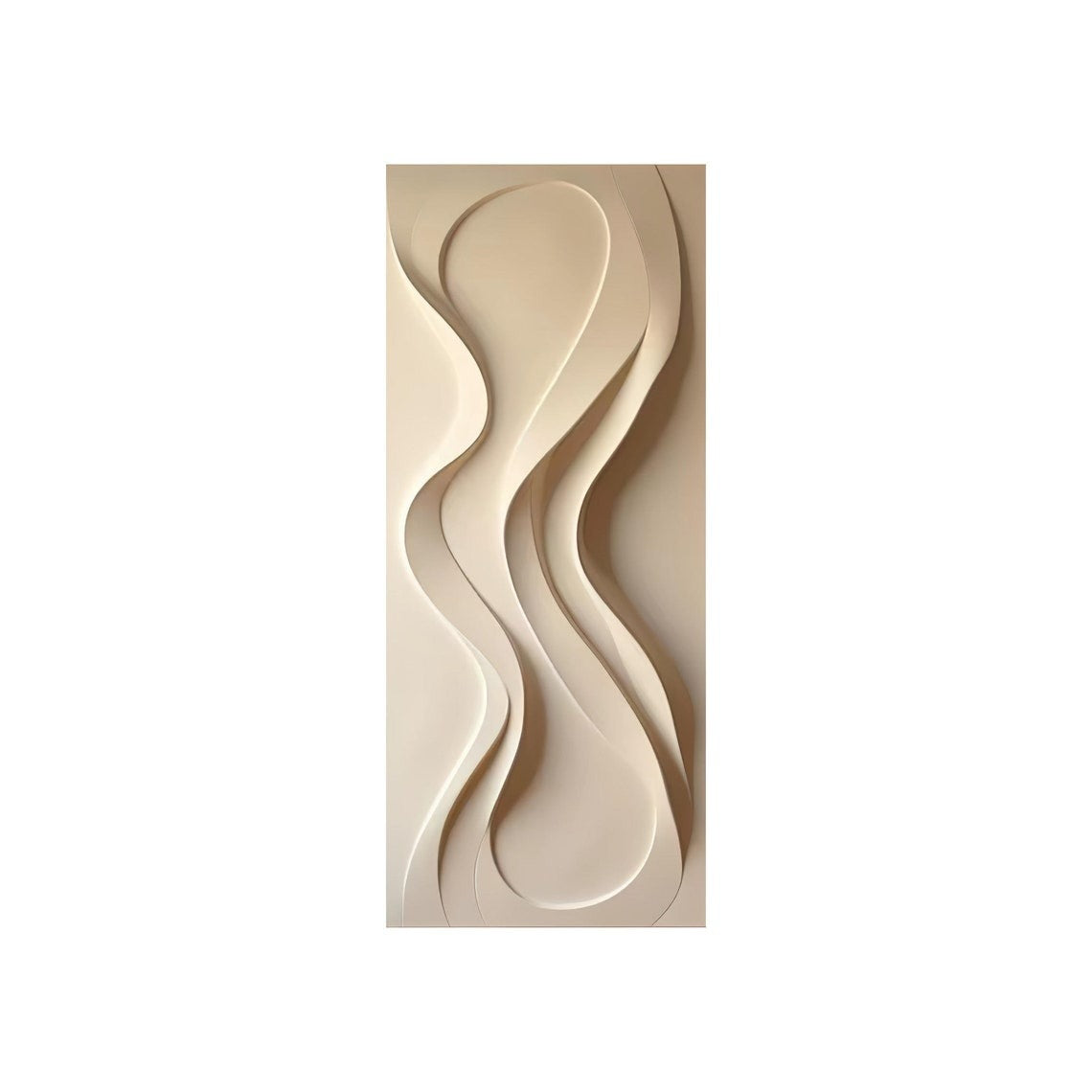 Soft Ripple Textured Fluid Form 3D Wall Art Home Decor