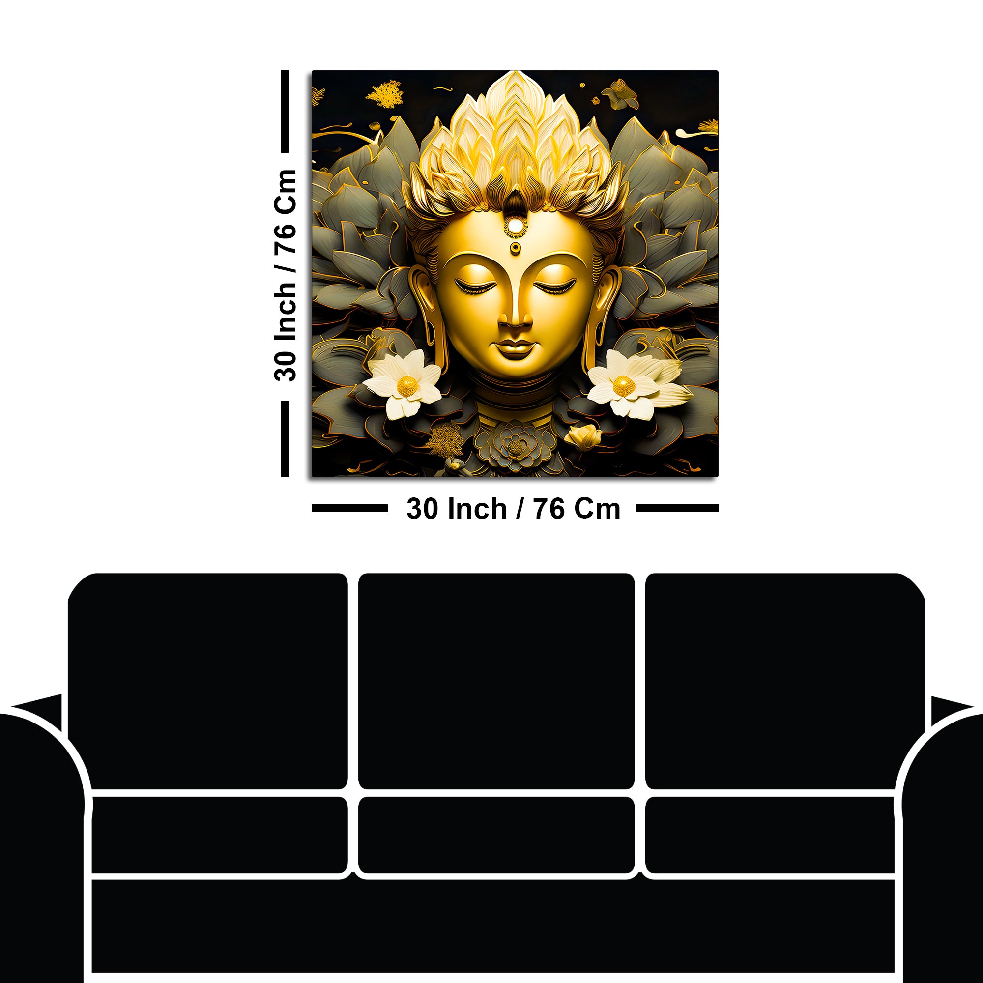 Spiritual Buddha Painting for Calm Living Spaces