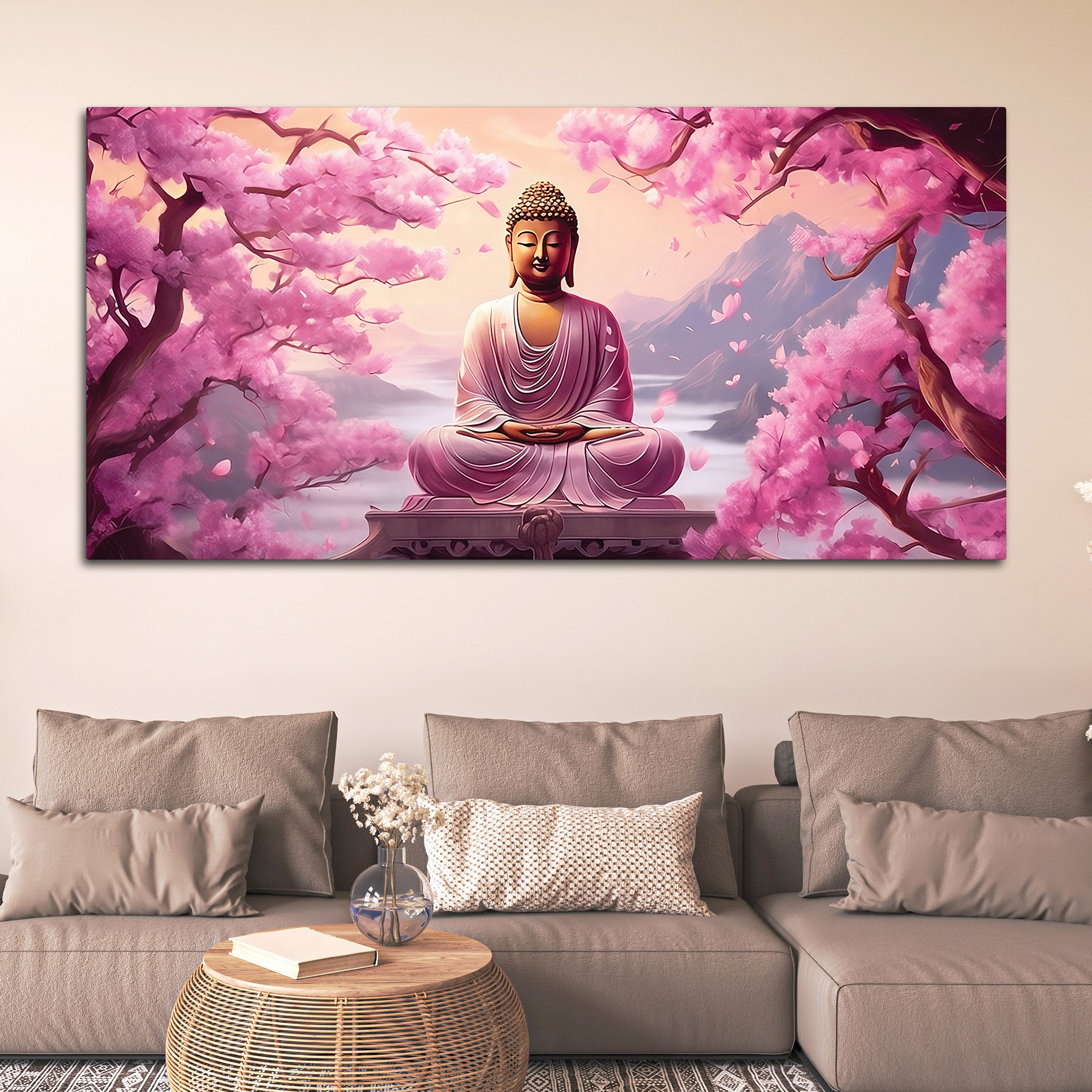 Spiritual Buddha Painting for Peaceful Interiors