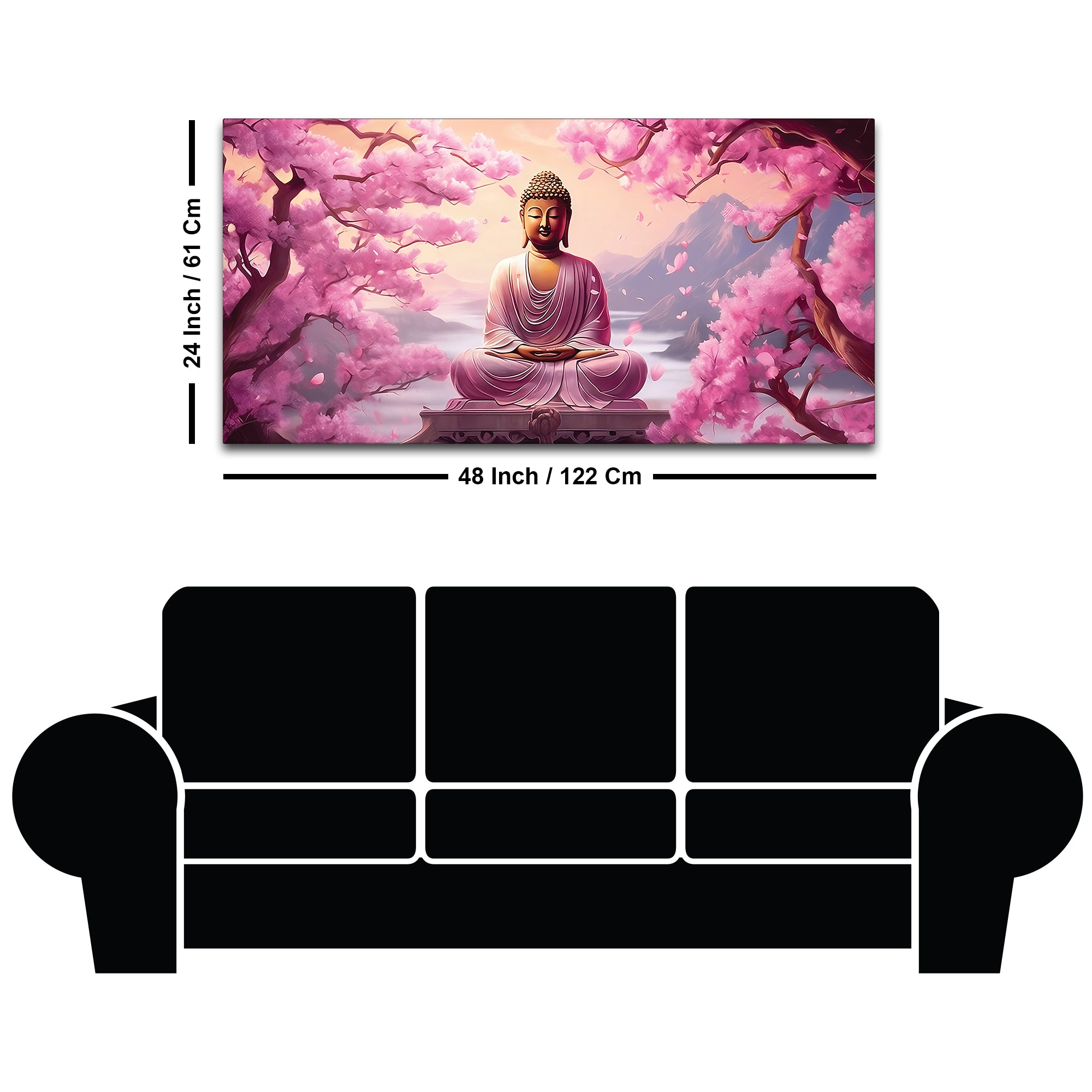 Spiritual Buddha Painting for Peaceful Interiors
