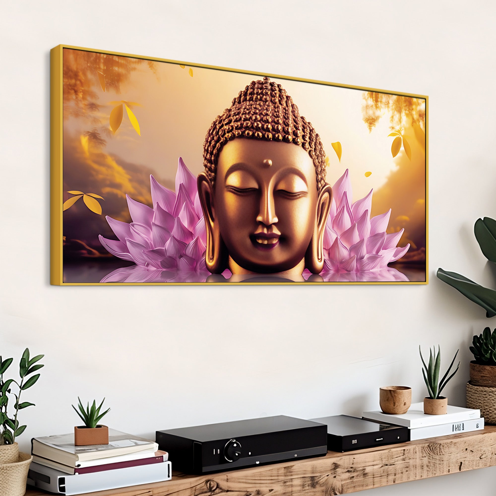 Spiritual Buddha Wall Painting for Modern Home Decor